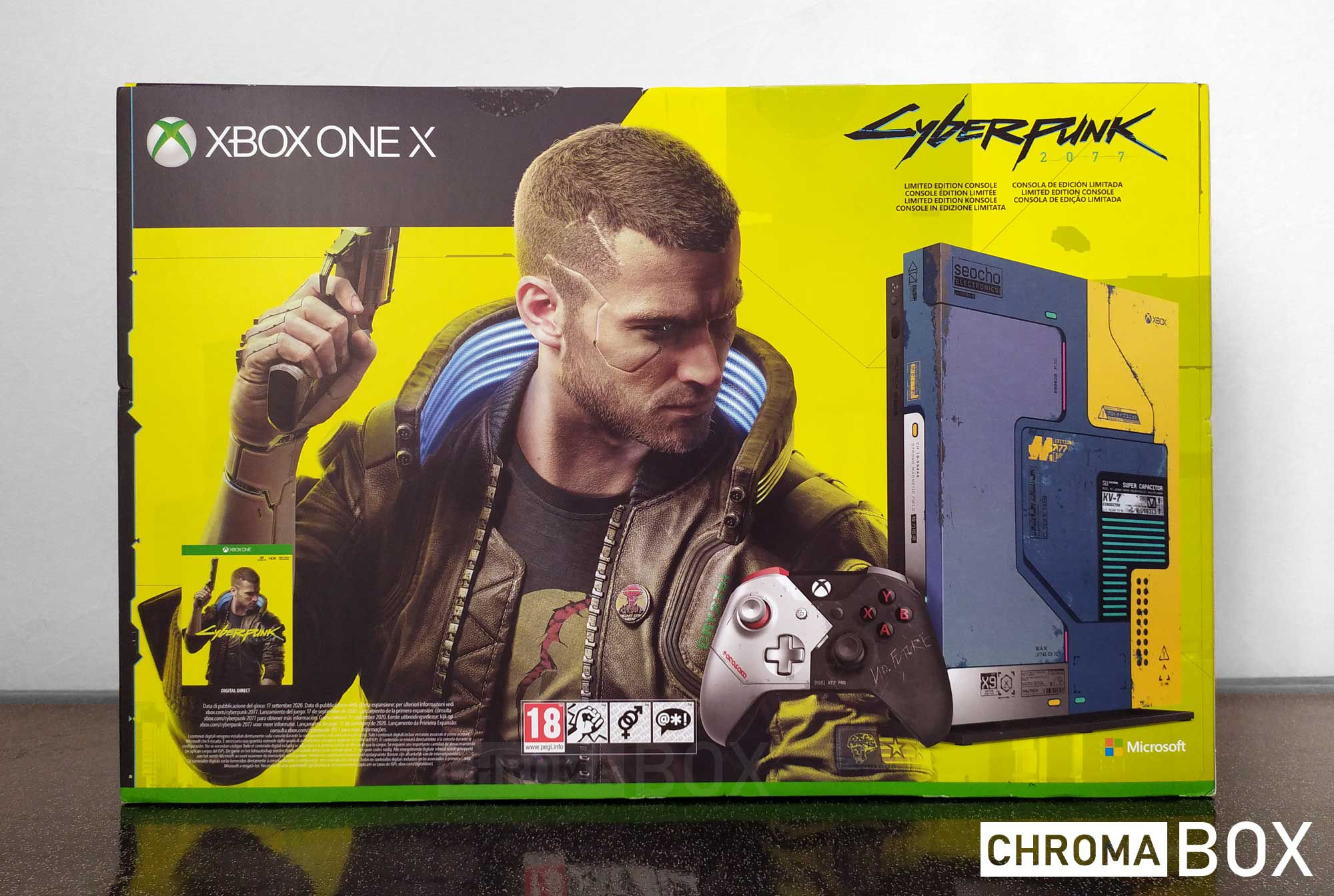Wallpaper #b0KOPZMBOBpx0Nhma8Xi108 Unboxing Xbox One X Cyberpunk 2077 Partie 1 Chromabox