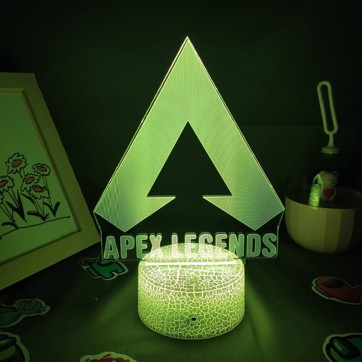 Wallpaper #MWcCDZMBSpphPi3-1uLv95 Logo De Apex Legends 3D LED Rgb Luces De Noche Regalo Fresco