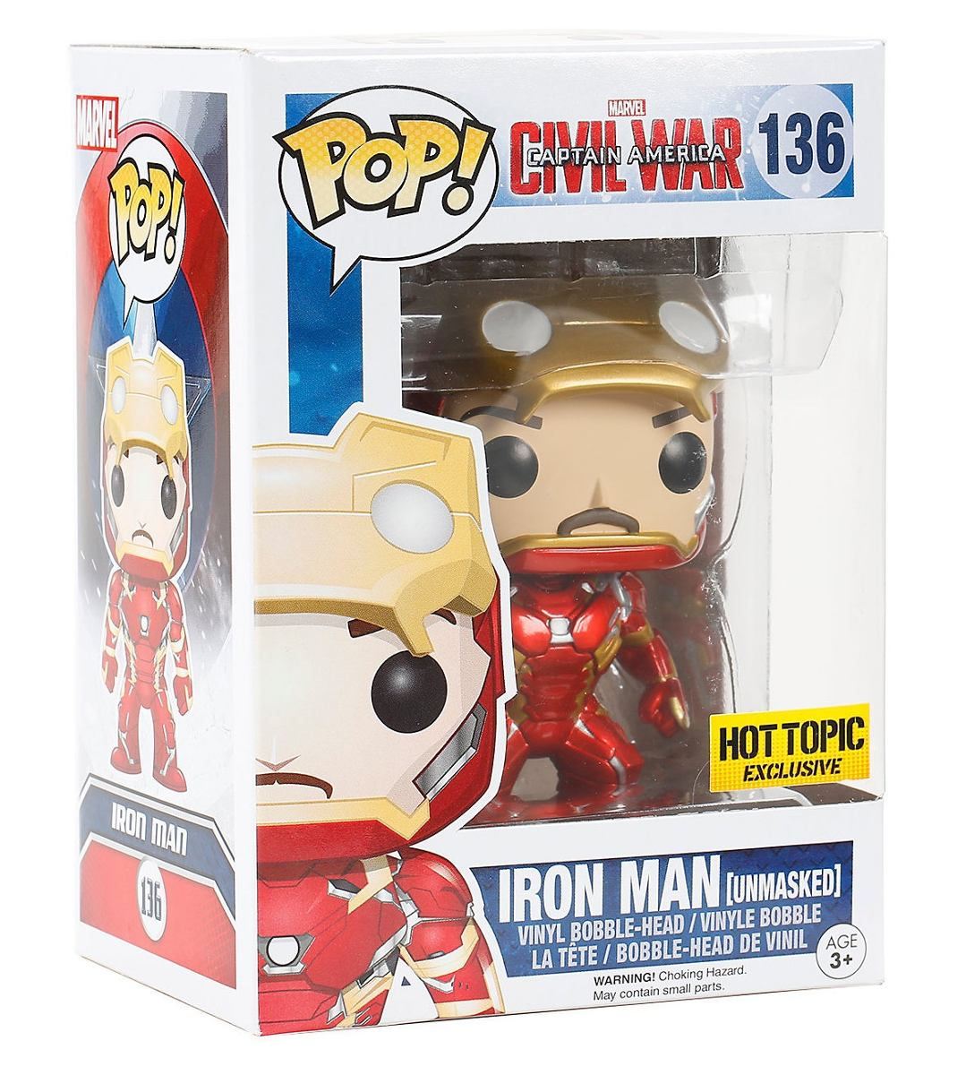 Wallpaper #_aV-OJMBVBiSkHCa5Y3h387 Funko Pop Ironman Unmasked Civil War Hombre De Hierro 69900 En