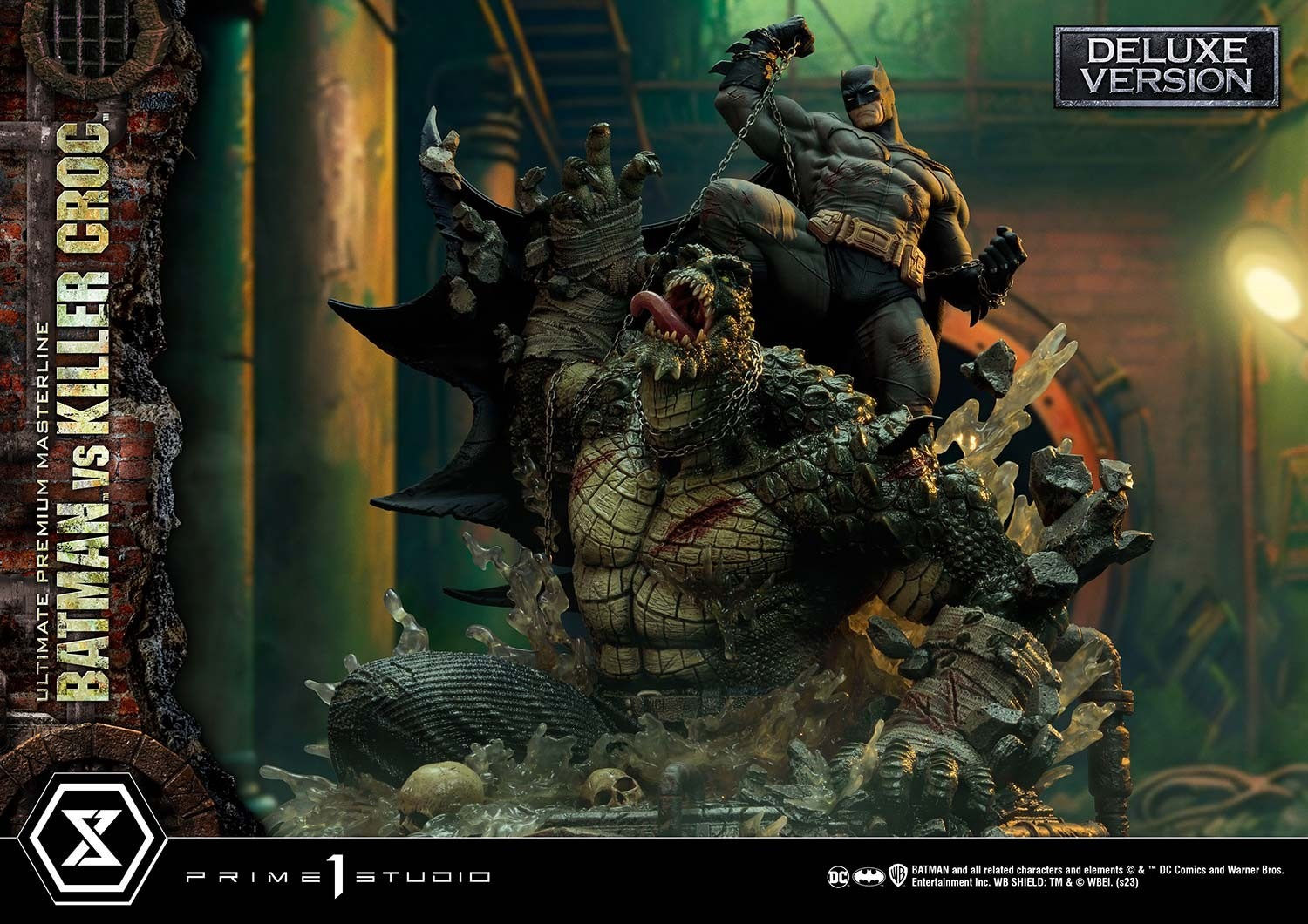 Wallpaper #EWeA_ZIBSpphPi3-TZzy19 Batman vs Killer Croc Deluxe Bon7
