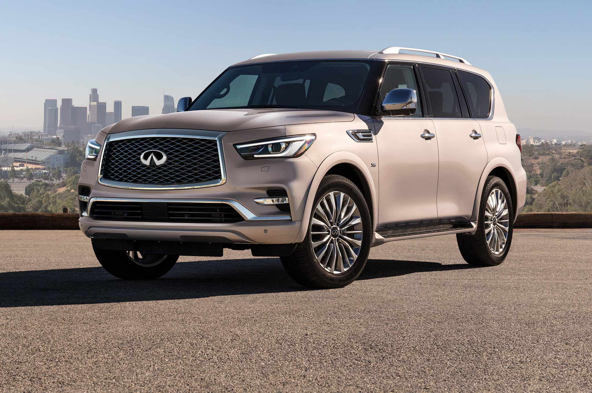 Wallpaper #VuoBU5MBlwTYPL18ogqa74 2018 Infiniti Qx80 Front SUV Luxury the Fast Lane Truck