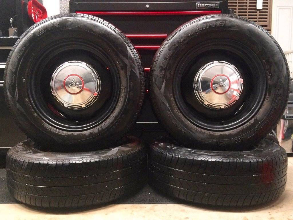 Wallpaper #Ih1TLZMBlOZrFDOkhdCF364 For Sale 15x6 Steel Wheels with Redline Dog Dish Hubcaps for B