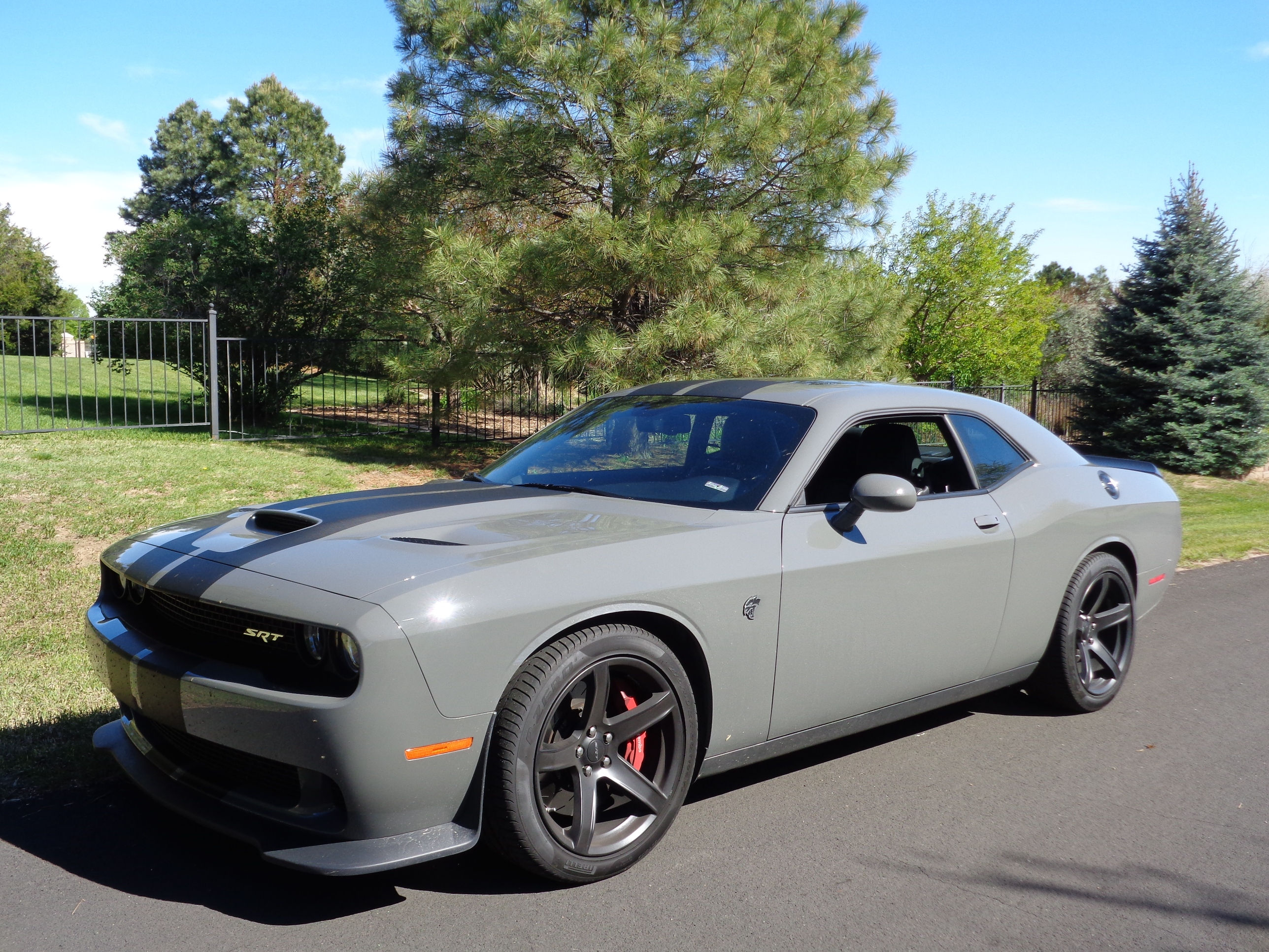 Wallpaper #84950 2018 Dodge Challenger Srt Demon Black Satin Hood Only 594 Miles Bone