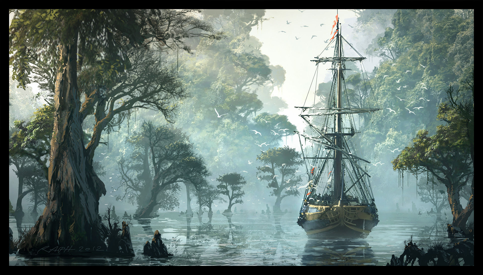Wallpaper #DWdW85IBSpphPi3-jHVH178 Assassins Creed Iv Black Flag Concept Art by Raphael Lacoste Concept