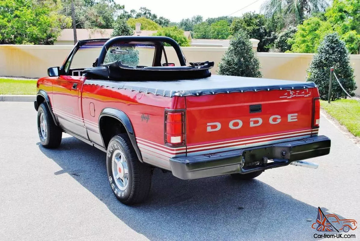 Wallpaper #iHQswo4B_8f4nGFaUW7S12 Recently Detailed 48880 Miles 1989 Dodge Dakota 4x4 Convertible Very