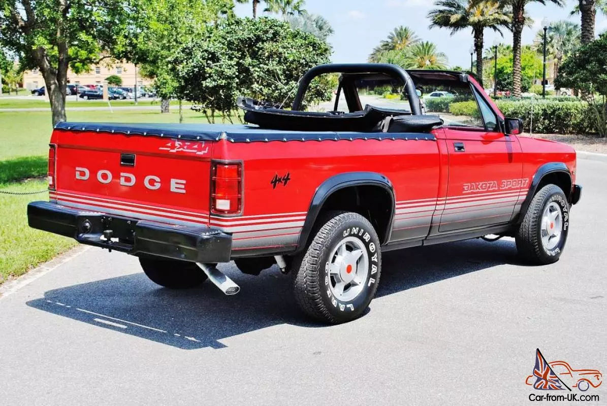 Wallpaper #iHQswo4B_8f4nGFaUW7S19 Recently Detailed 48880 Miles 1989 Dodge Dakota 4x4 Convertible Very