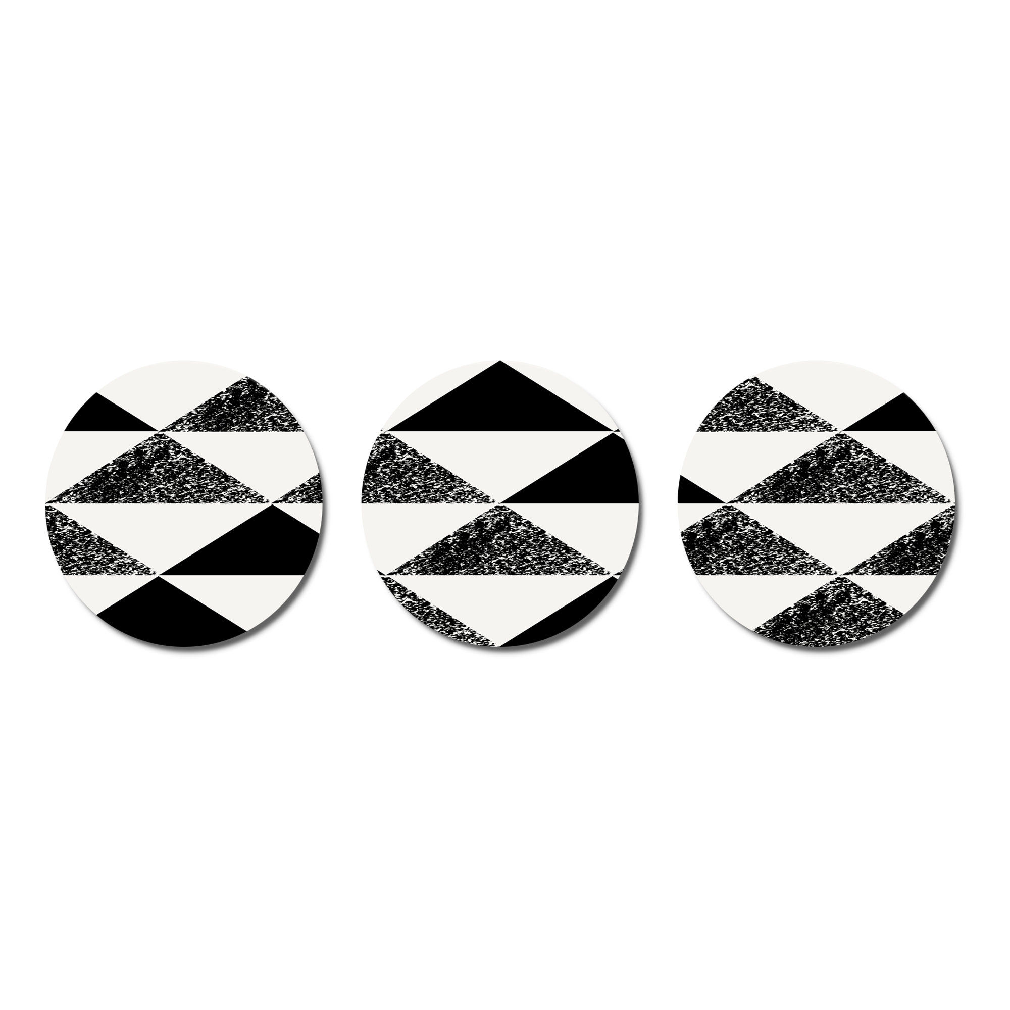 Wallpaper #a2flDJMBSpphPi3-ROG8302 East Urban Home 3 Piece Monochrome Triangles Wall Decor Set Wayfair