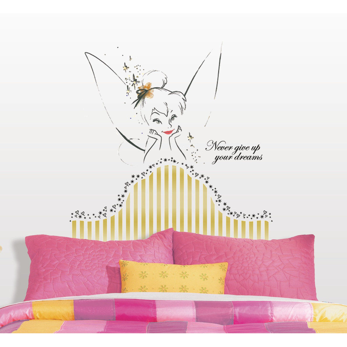 Wallpaper #NmjiIpMBSpphPi3-KzRu205 Room Mates Popular Characters Disney Fairies Tinkerbell Headboard Giant