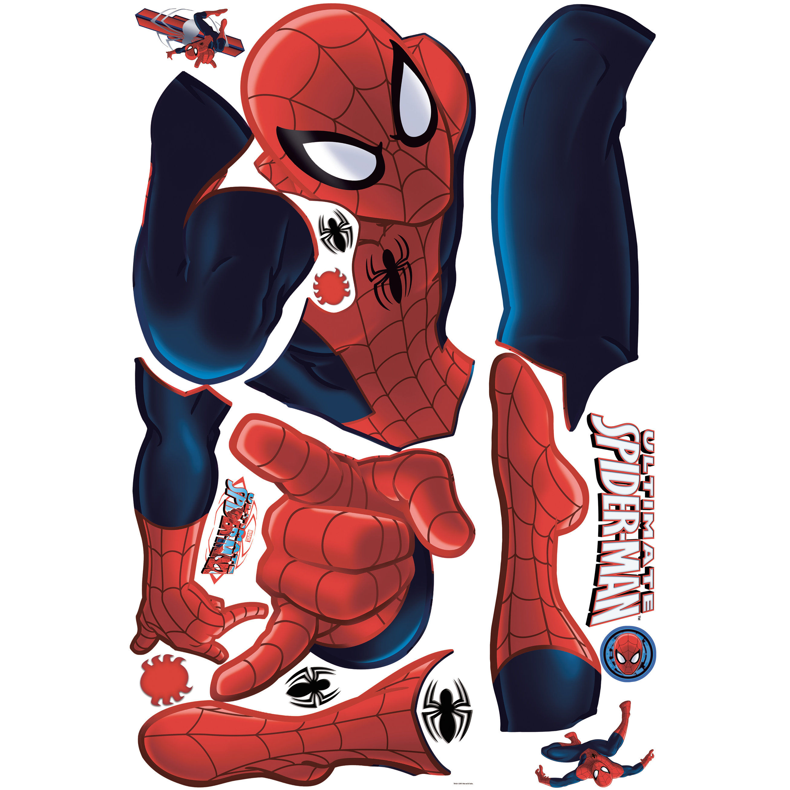 Wallpaper #O-pEV5MBlwTYPL18rBHC88 Room Mates Spider Man Ultimate Giant Wall Decal Reviews Wayfairca
