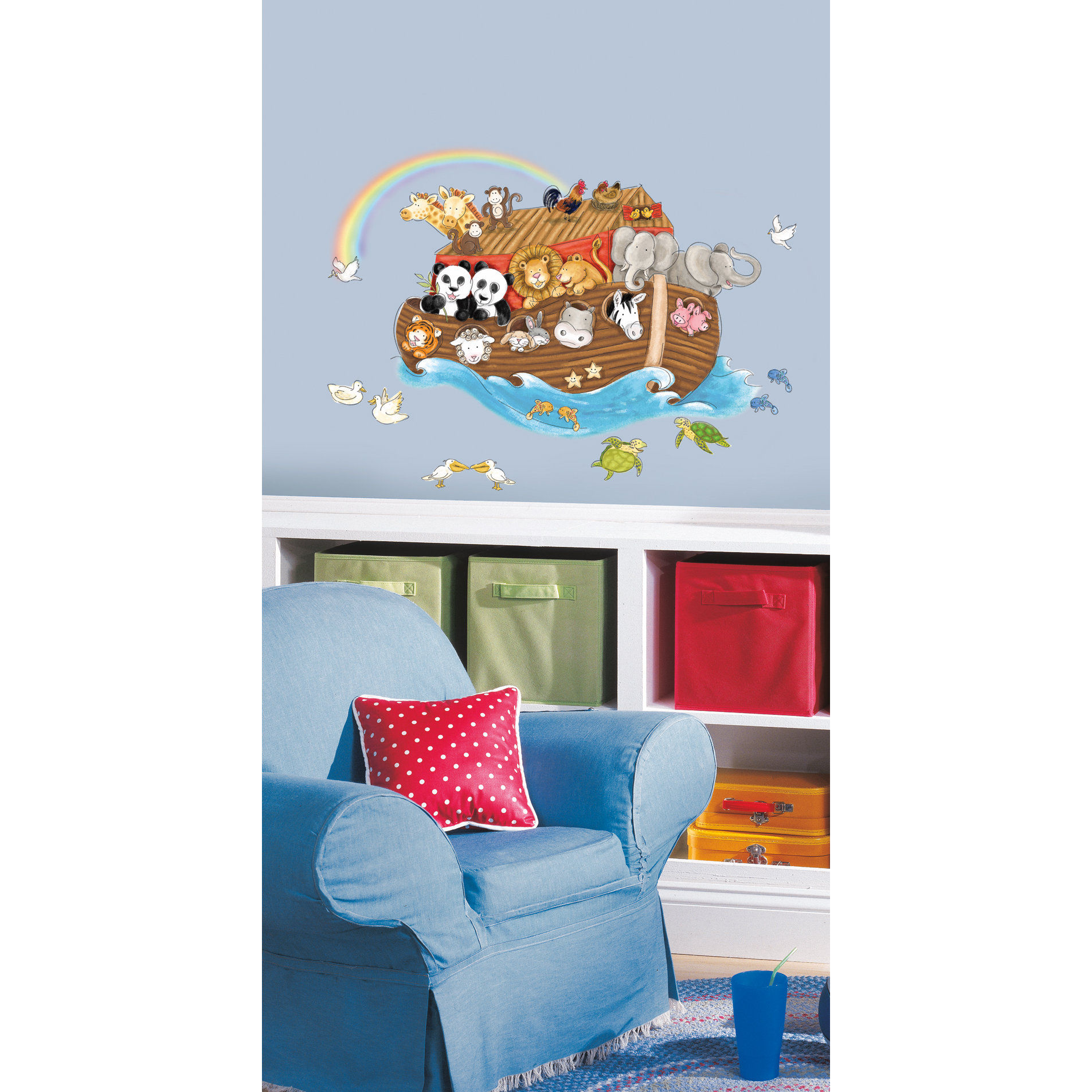 Wallpaper #NmjiIpMBSpphPi3-KzRu194 Room Mates Studio Designs Noahs Ark Giant Wall Decal Reviews Wayfair