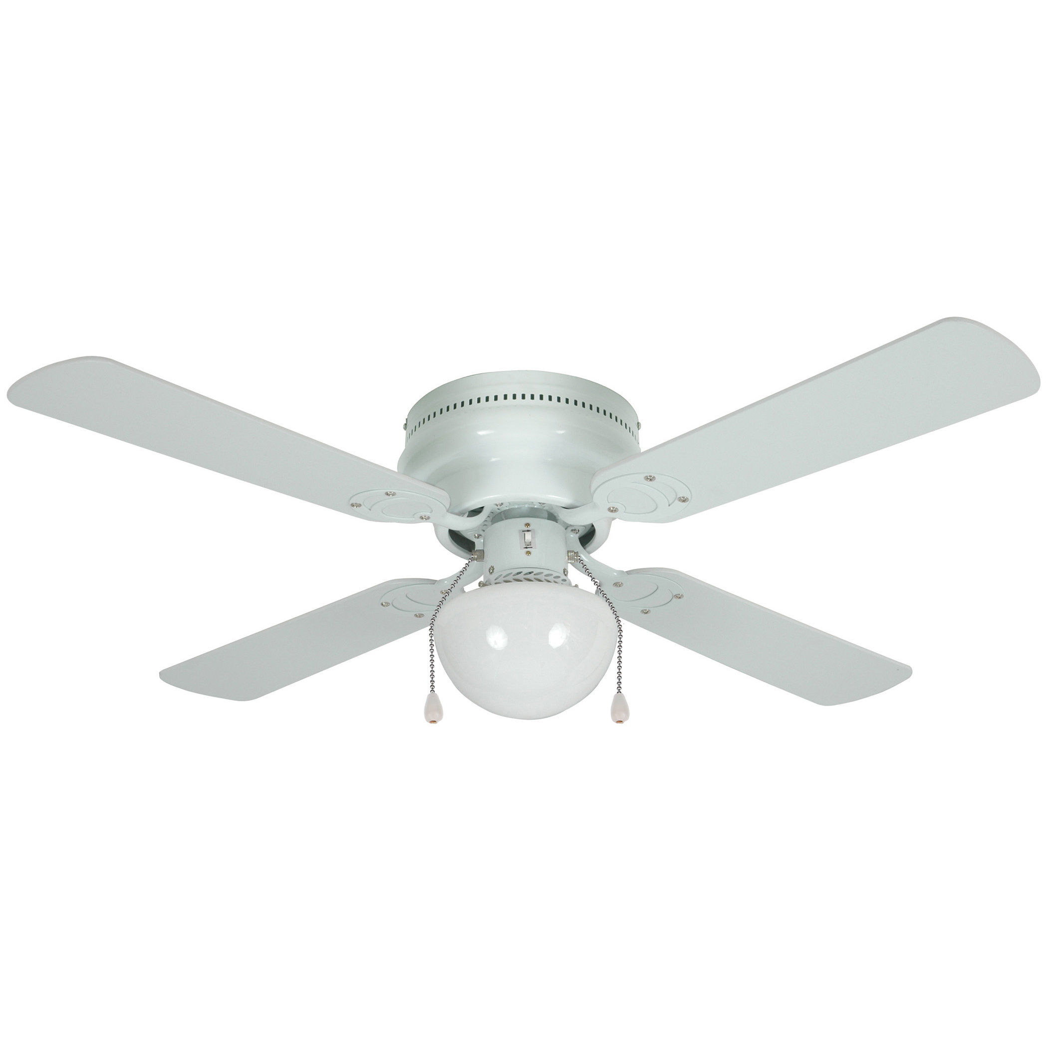 Wallpaper #57EF4 Mainstays 42 Hugger Metal Indoor Ceiling Fan with Light White 4