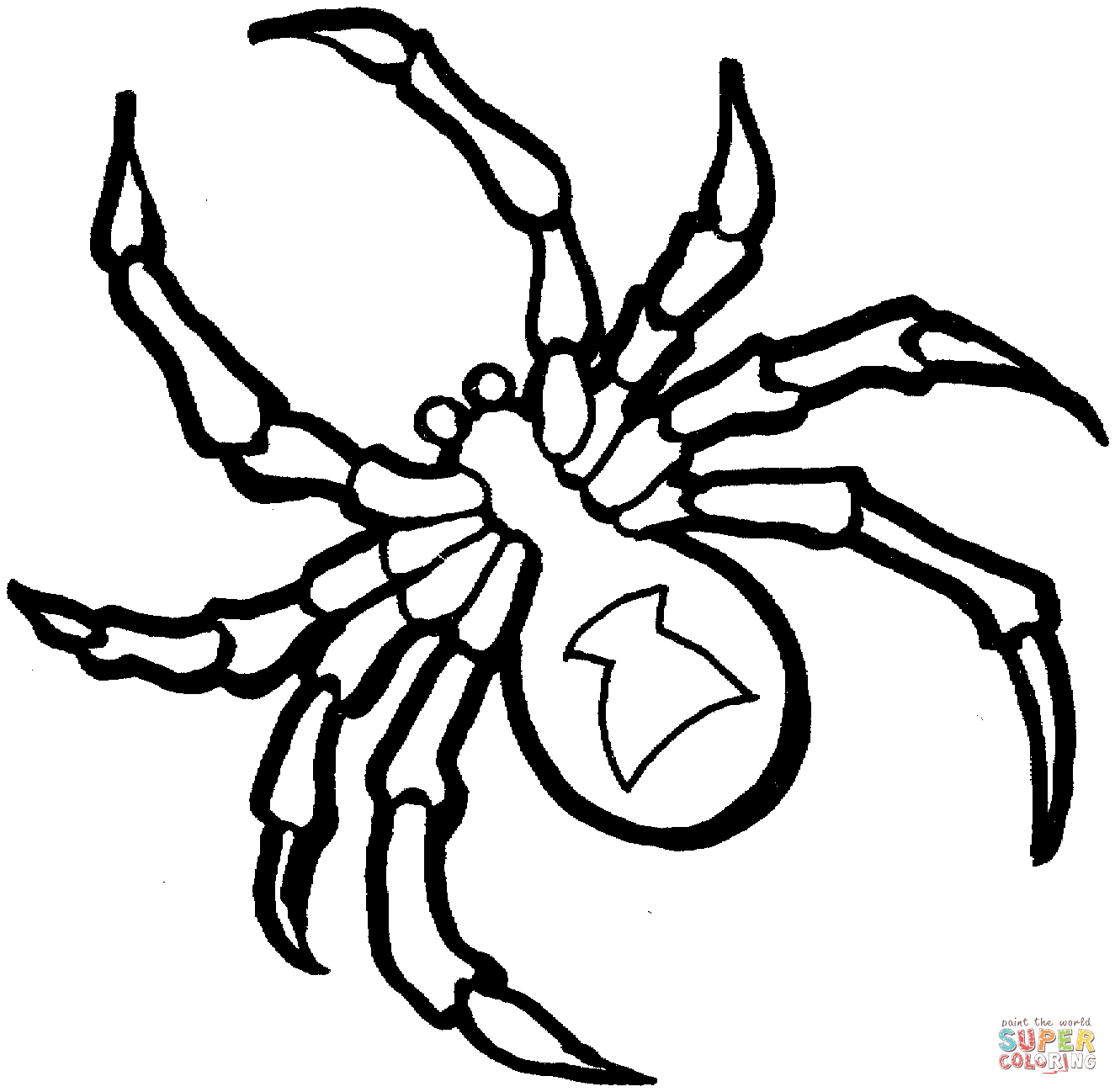 Wallpaper #7vQXOpMBKFX8bn3riHeK264 Scary Spider Coloring Pages Coloring Home