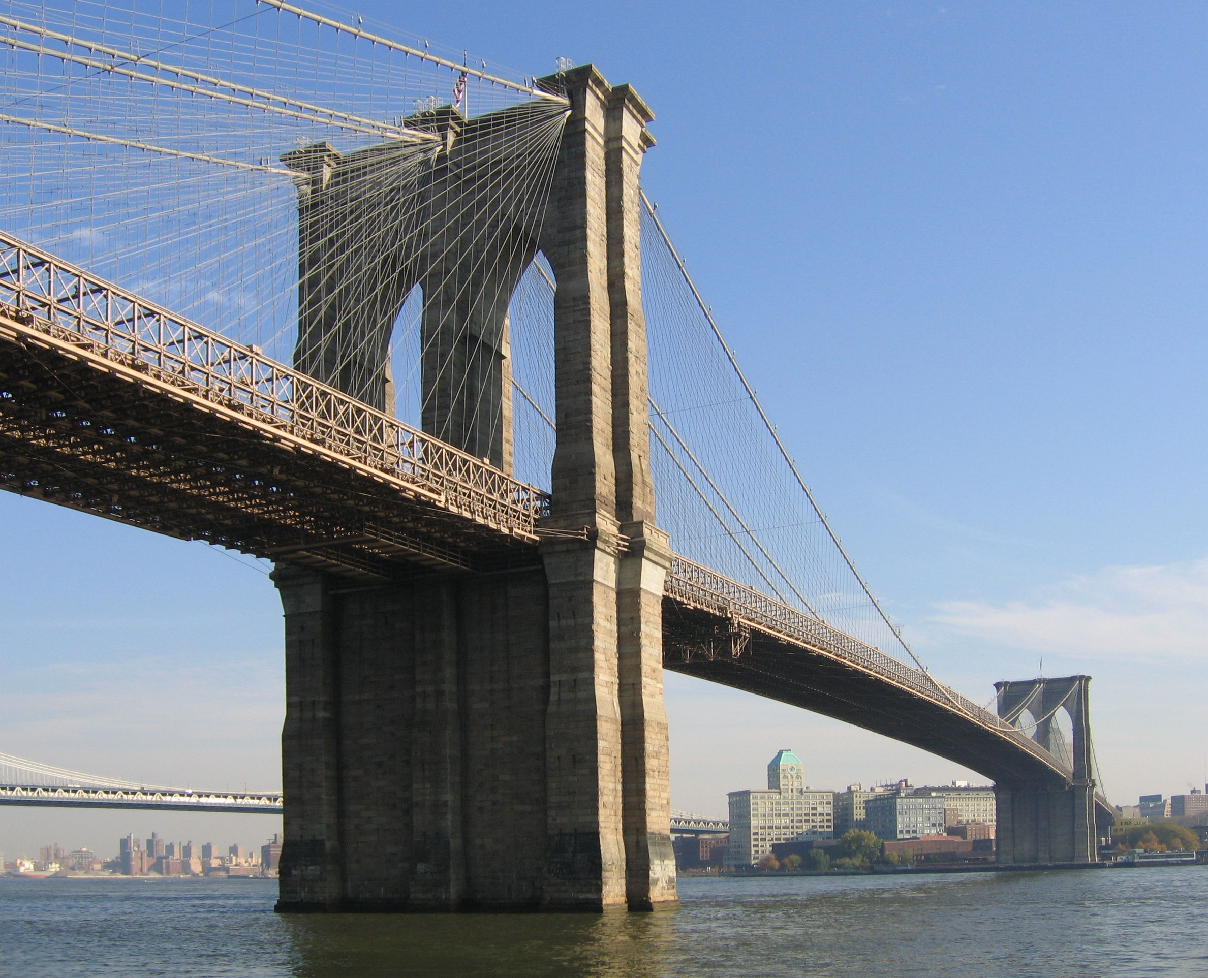 Wallpaper #66e34 Brooklyn Bridge in New York the Iconic Crossing Between Manhattan and