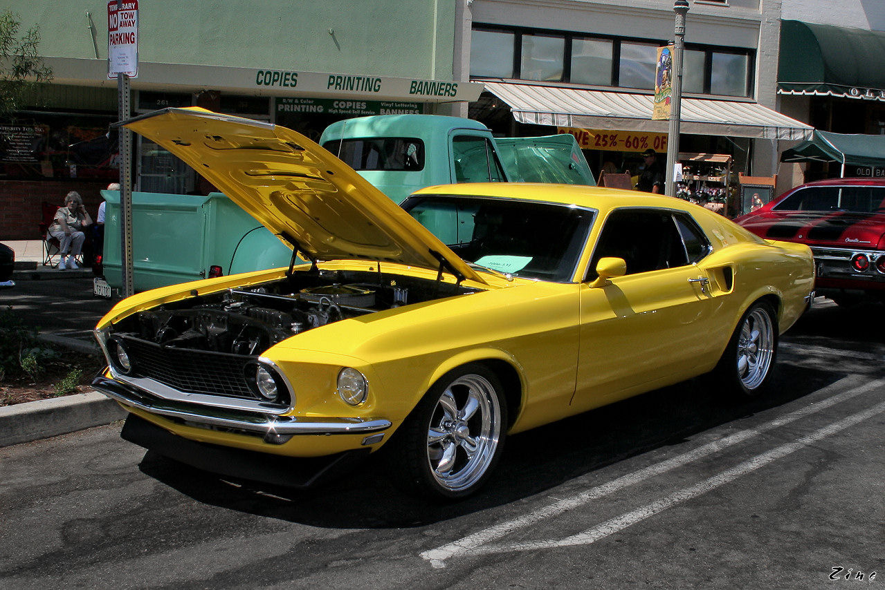 Wallpaper #qnRNxY4B_8f4nGFafnCp44 File1969 Ford Mustang Yellow Fvljpg