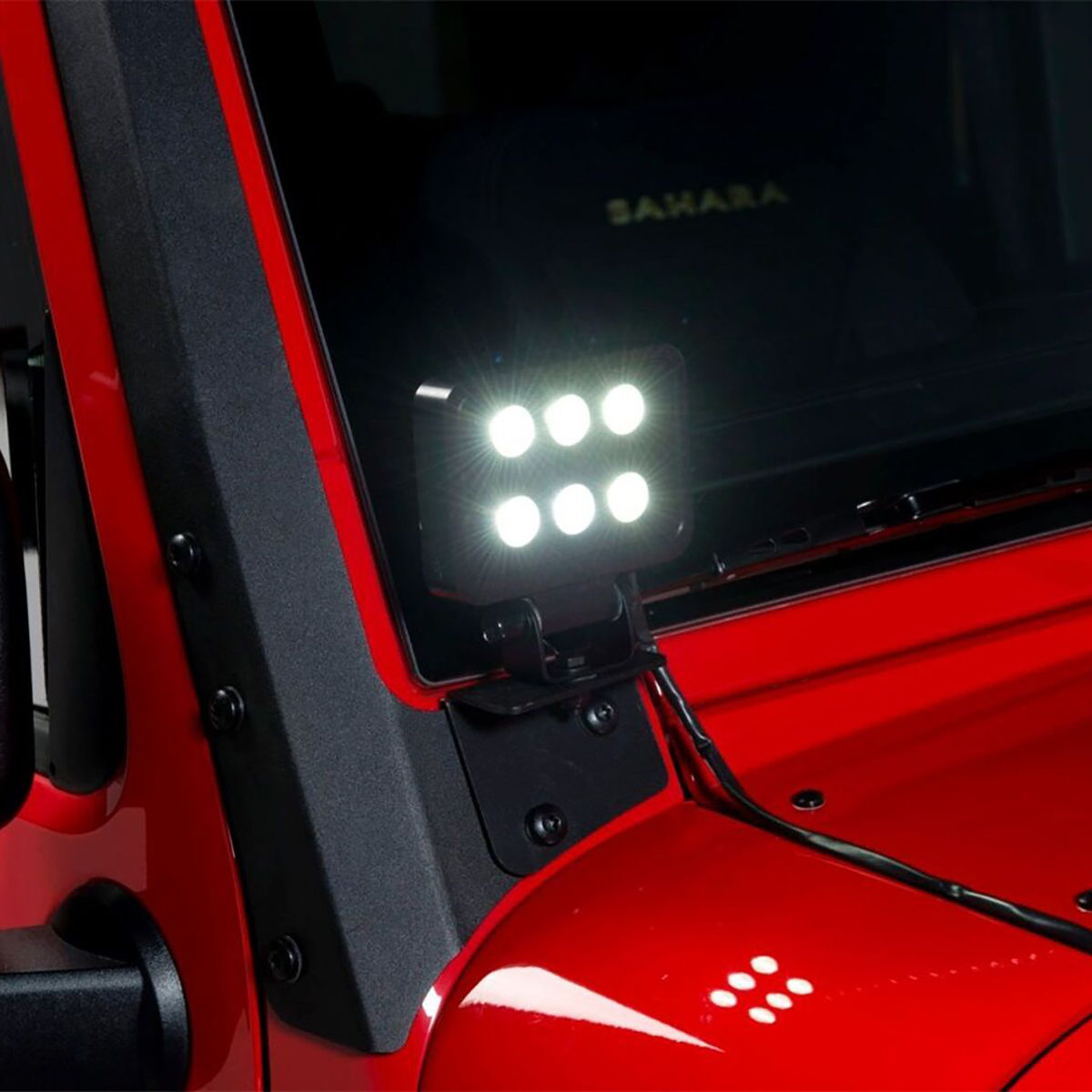 Wallpaper #rxmwO48BtGB6xQ78jrEv49 Putco Luminix Jeep Wrangler Windshield Mounted LED Block Lights Kit