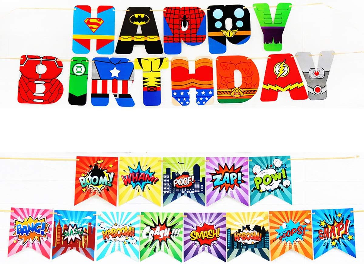 Wallpaper #mTEHNpMB5zzyi_yYhFhv9 Buy 2 Pack Superhero Birthday Banner for Party Decorations Superhero