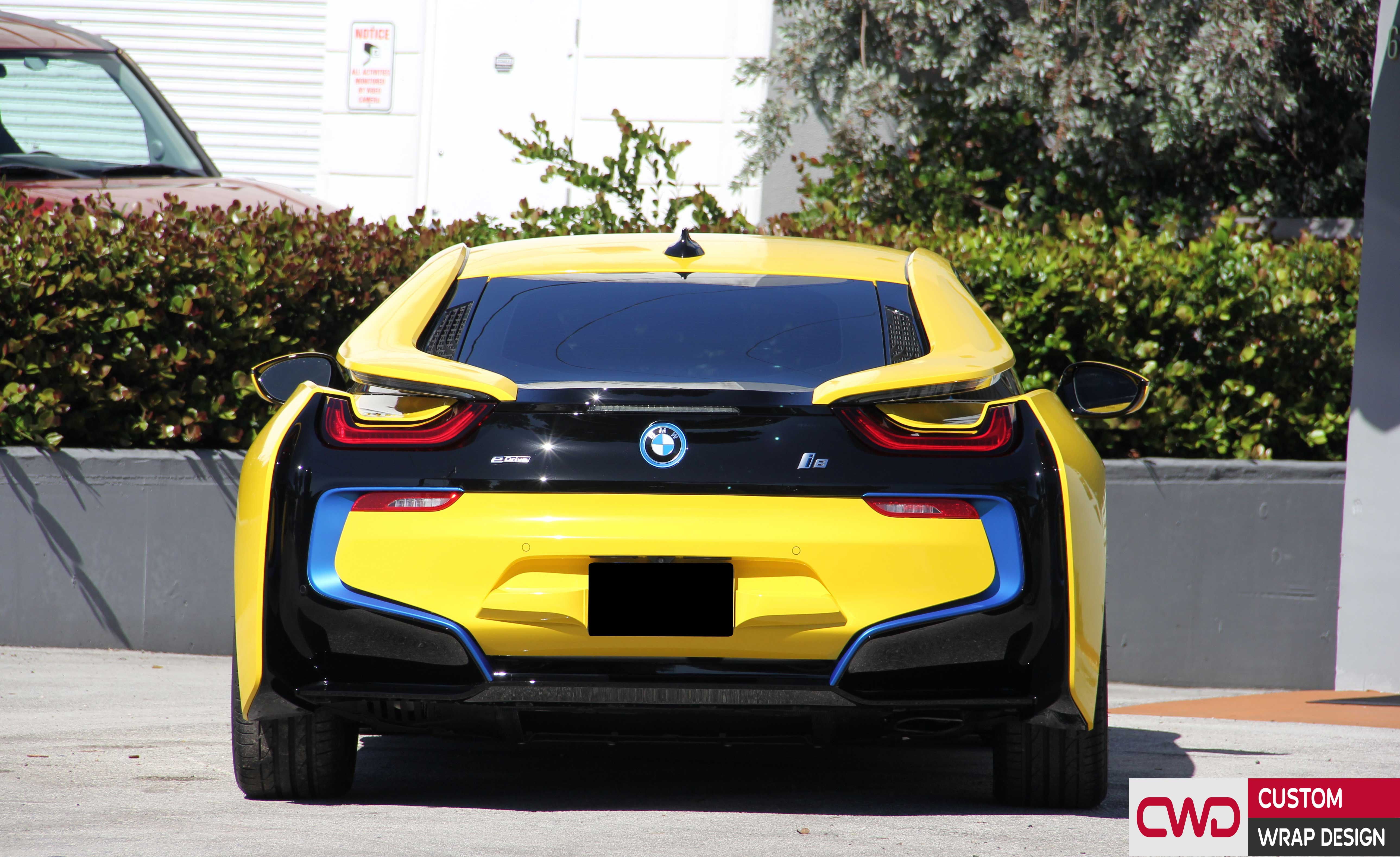 Wallpaper #Sxk9JY8BtGB6xQ78KYb623 BMW i8 Wrapped in 3m Gloss Yellow