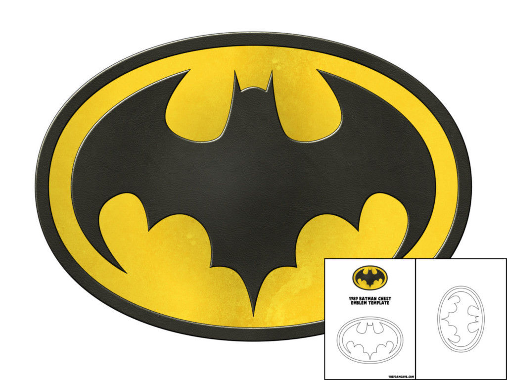 Wallpaper #62h7IJMBSpphPi3-US0p211 Template for 1989 Batman Chest Emblem the Foam Cave