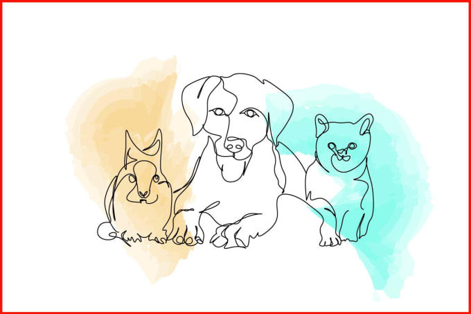 Wallpaper #sZy14pIBZHQxiYarjMHJ269 Draw Line Art Animal Illustration for You by Suzanne Dunham Fiverr