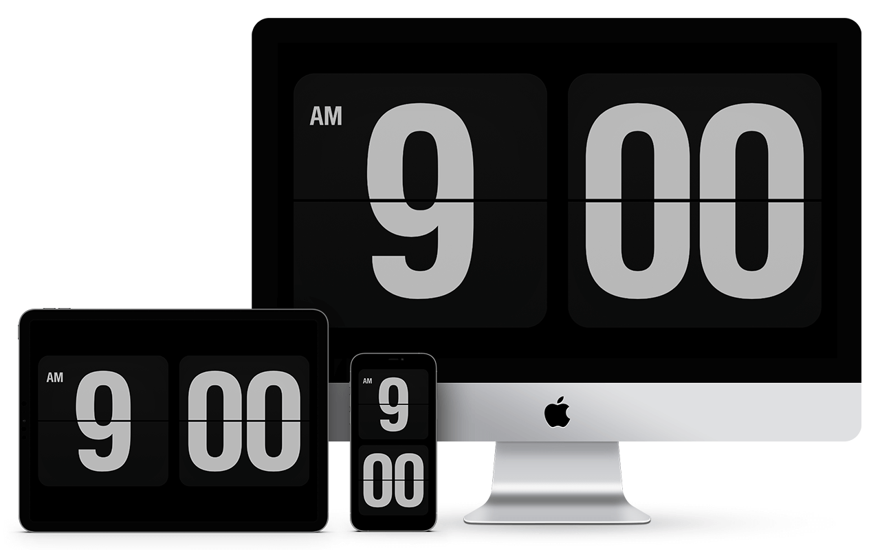 Wallpaper #4abd0 Minimalist Clock Screen Savers for Mac