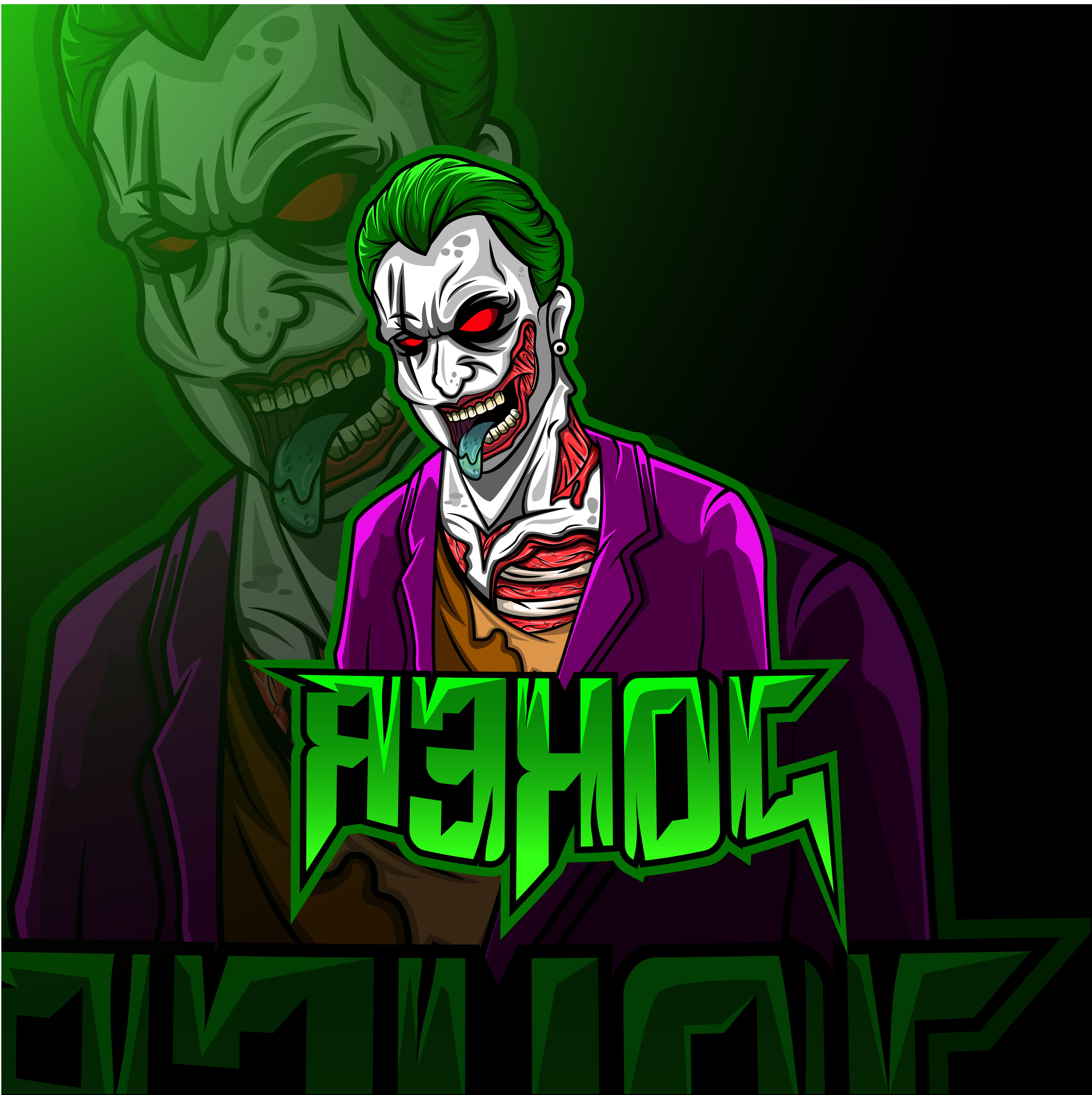 Wallpaper #z2gAIJMBSpphPi3-Jyw-125 Cartoon Joker Mascot Logo Design by Visink Thehungryjpeg