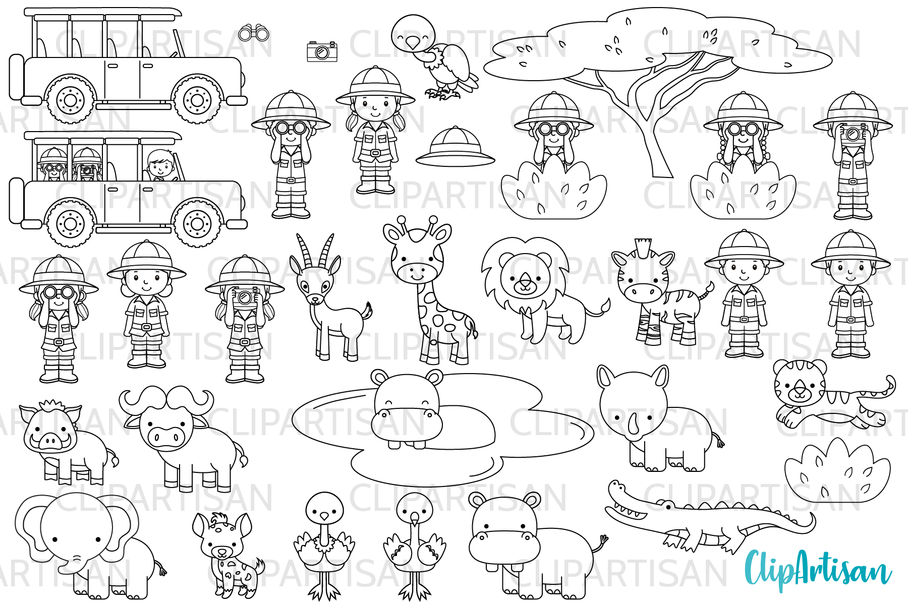 Wallpaper #03c4b Happy Jungle Safari Birthday Our Amhiraya Studio