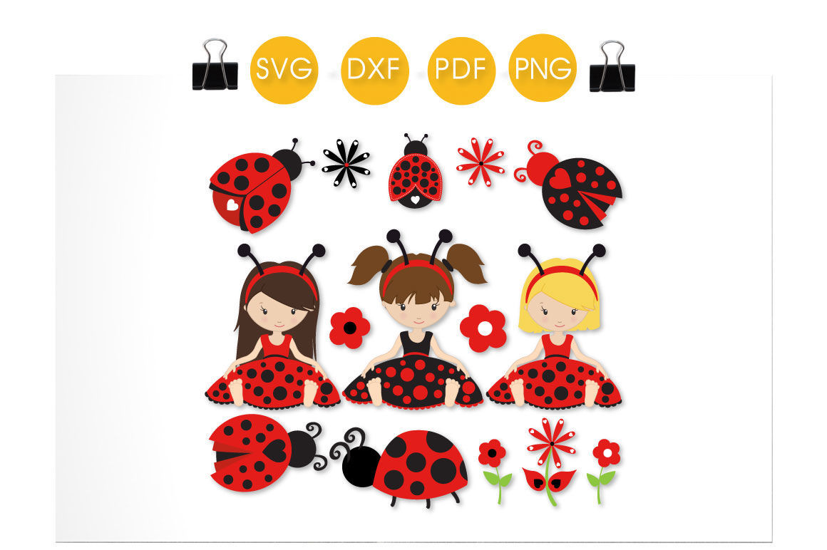 Wallpaper #GGj8FZMBSpphPi3-Hgo_195 Ladybug Girls Svg Png Eps Dxf Cut File by Prettycuttables