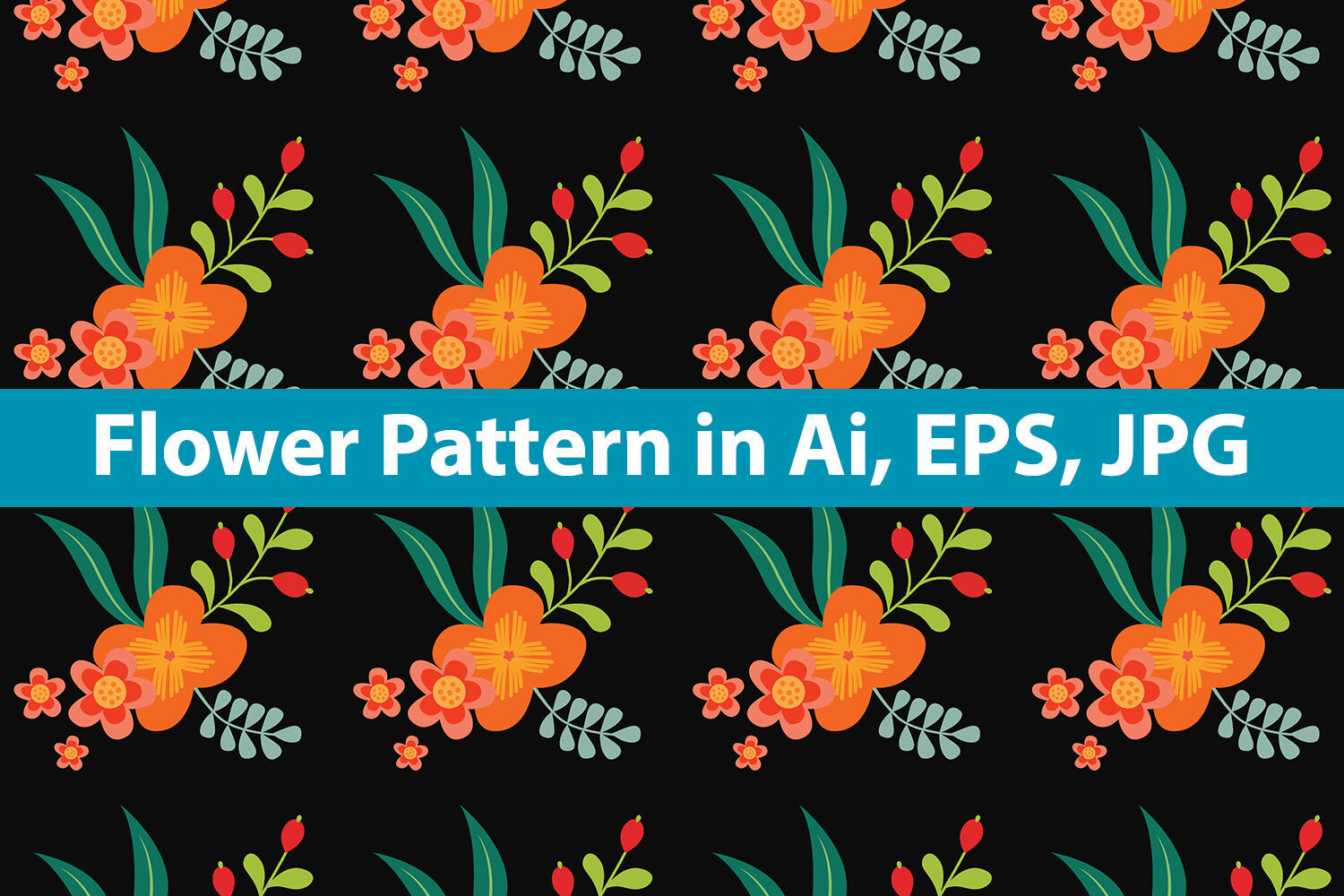 Wallpaper #4GdP9JIBSpphPi3-k3mn121 Beautiful Flower Pattern by Red Sugar Design Thehungryjpeg