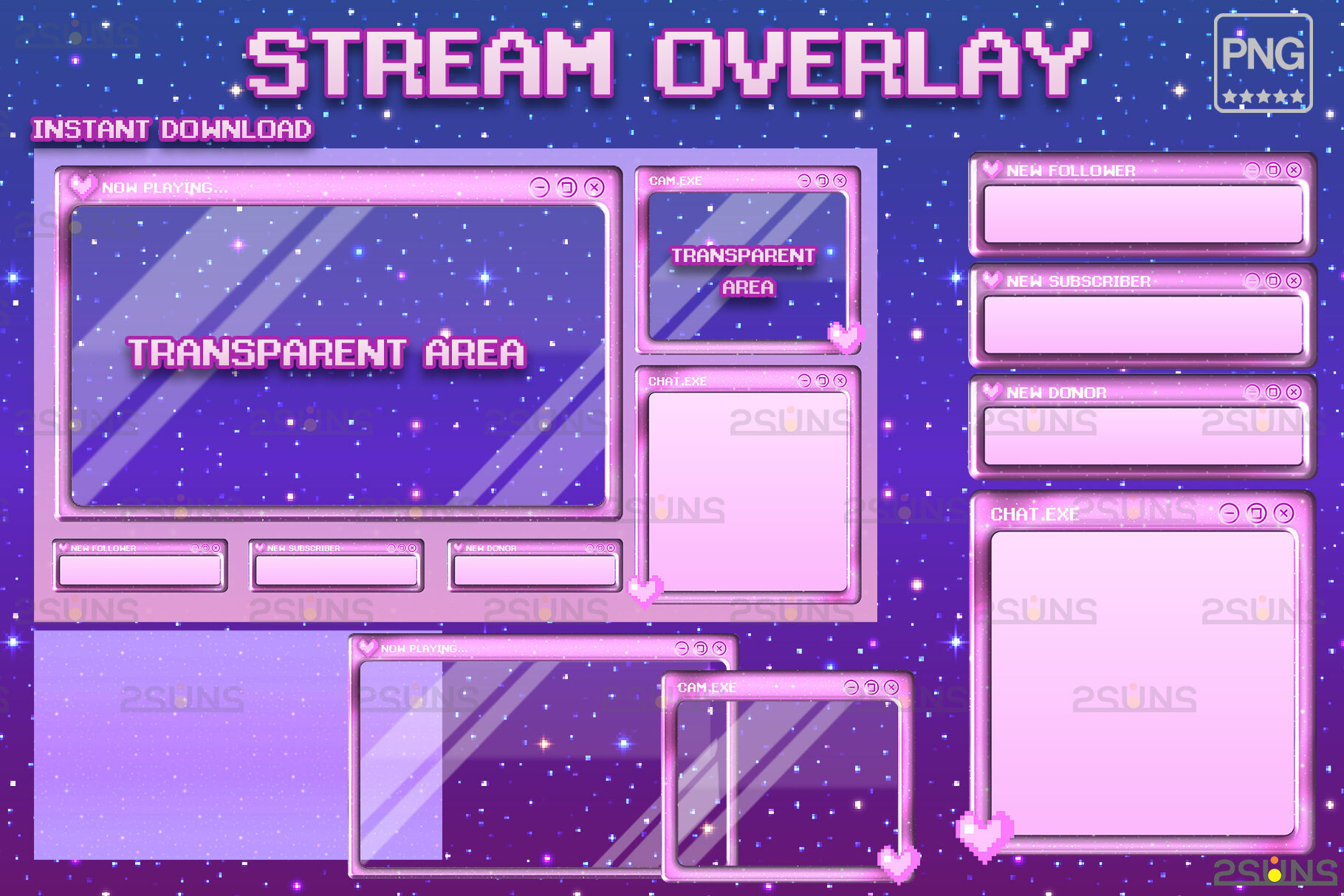 Wallpaper #Y88FO5MBOBUYluQYwLqS189 Kawaii Twitch Overlay Package Stream Overlay Green Vtuber Overlay by