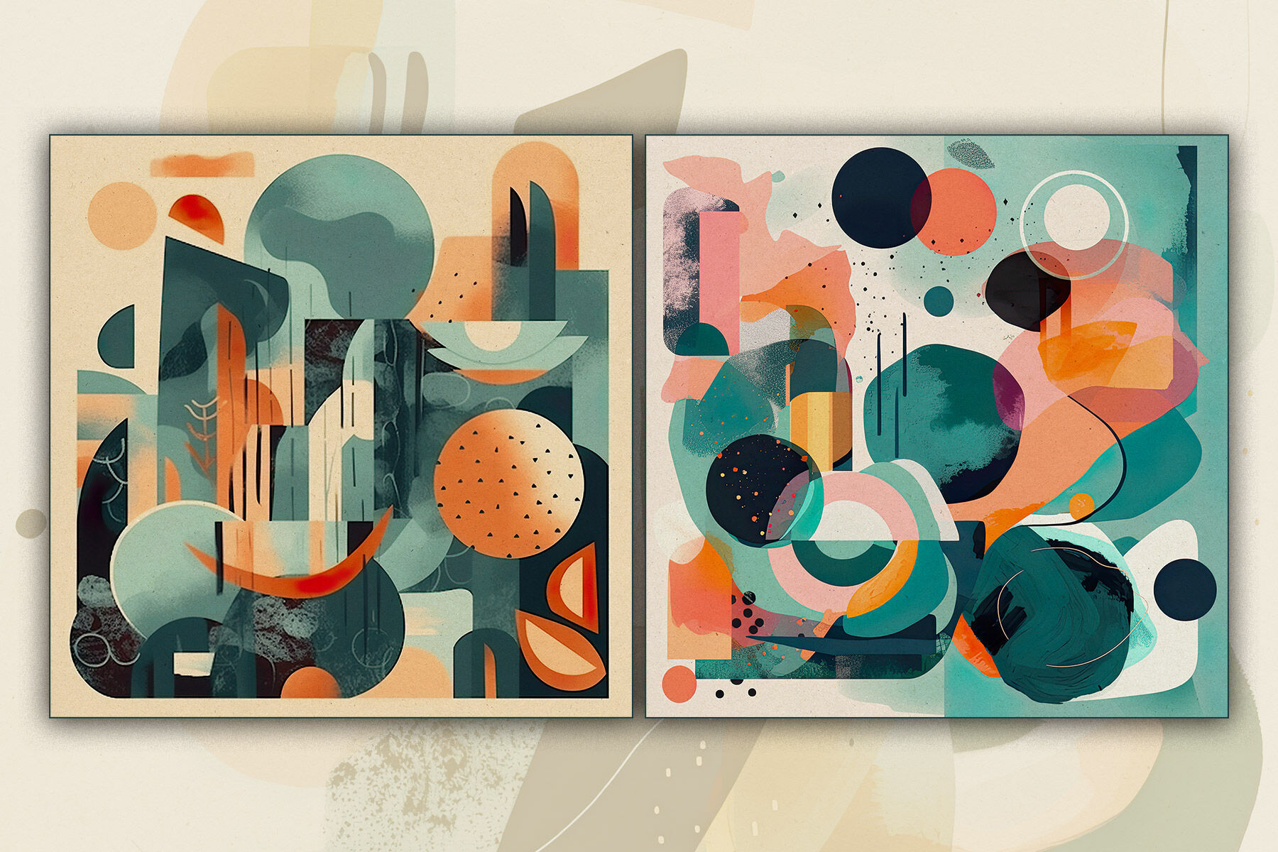 Wallpaper #0Gc9D5MBSpphPi3-me0t86 Abstract Gouache 28 Designs by Neo Ink Design Thehungryjpeg