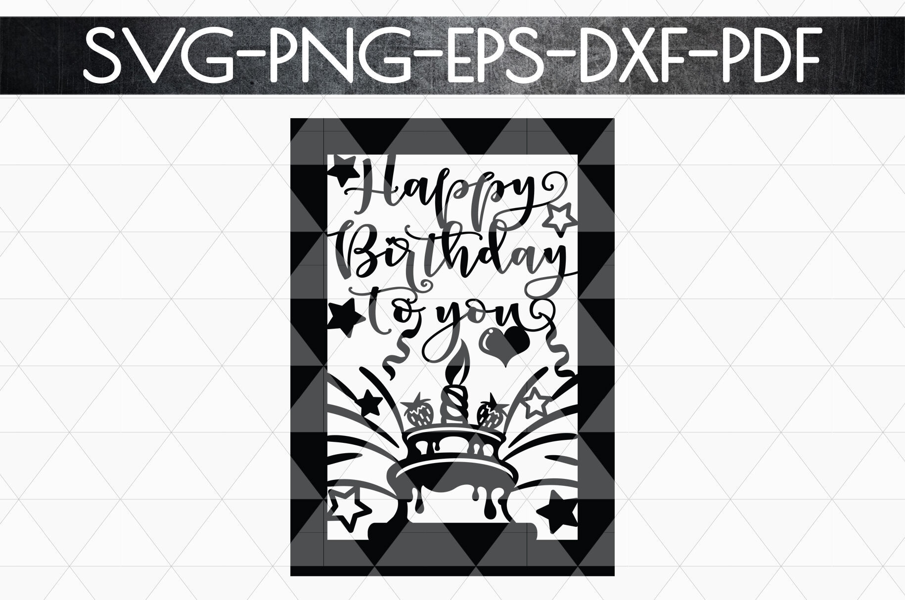 Wallpaper #PzHfNZMB5zzyi_yYK1hL95 Happy Birthday Card Free Svg File Cricut