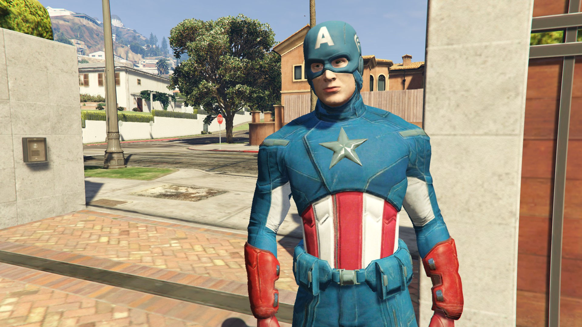 Wallpaper #Ymfq55IBSpphPi3-Mzof398 Captain America from the Avengers Add on Ped Gta5 Modscom