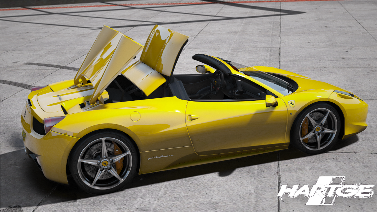 Wallpaper #WrjF3JIBJvJKYCmE7f2M53 2010 Ferrari 458 Spider Add on Animated Roof Gta5 Modscom