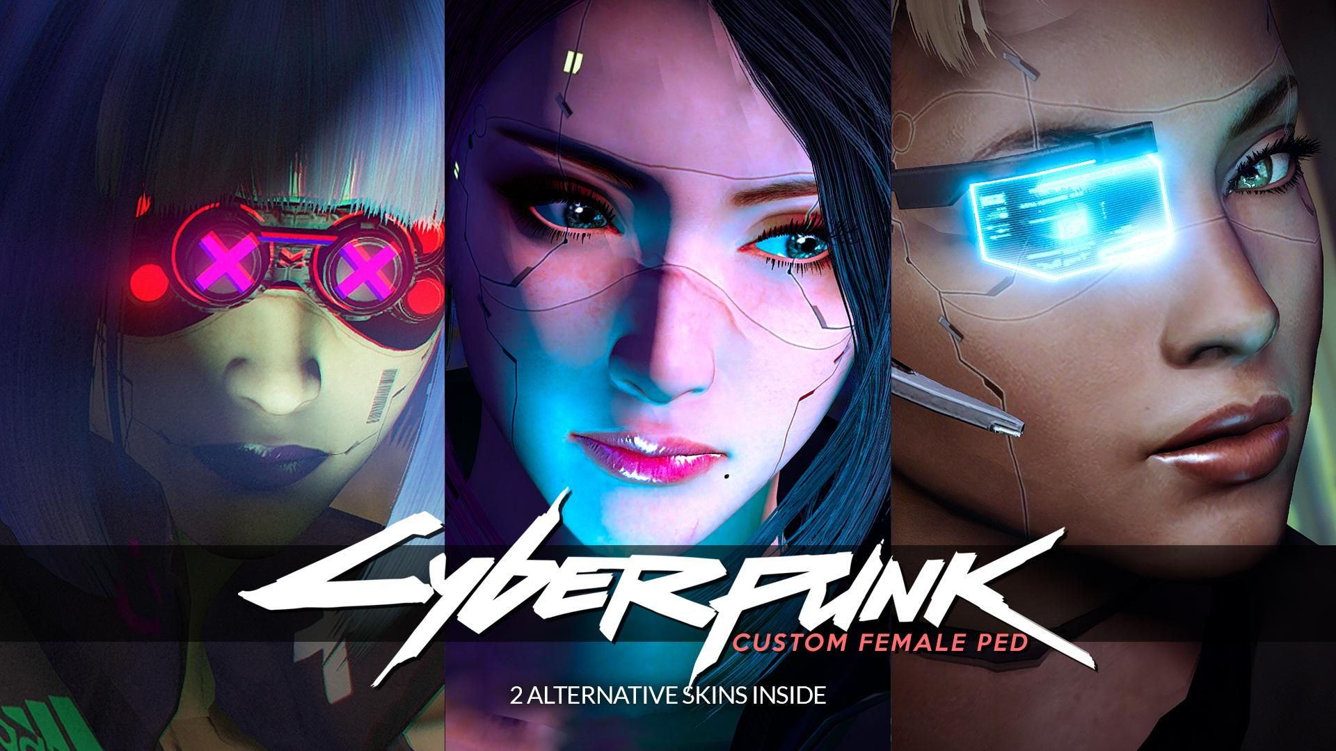 Wallpaper #TBqaTZMB1yWOL4qgCXw_367 Cyberpunk Esque Custom Female Ped Add on Ped Replace Gta5 Modscom