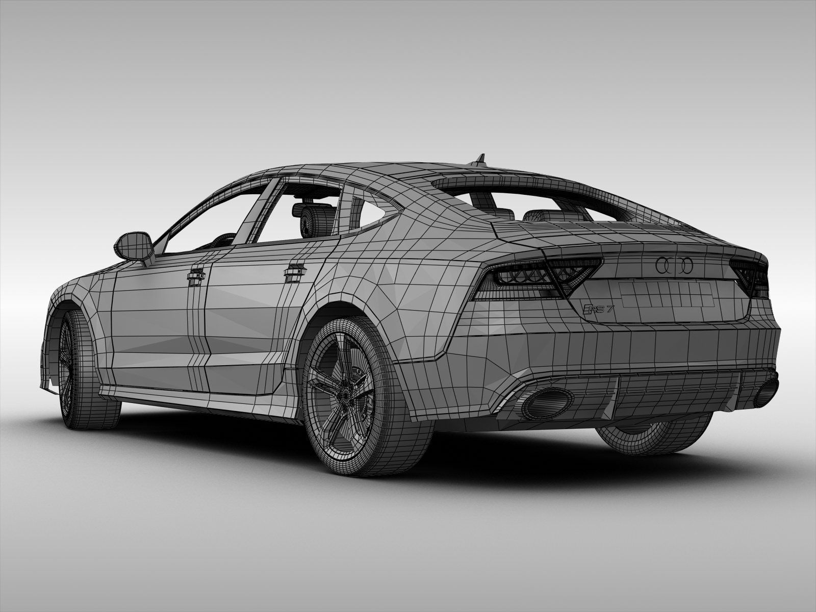 Wallpaper #a2hMGZMBSpphPi3-wBaV293 Audi Rs7 Sportback 2014 3D Model Cgtrader