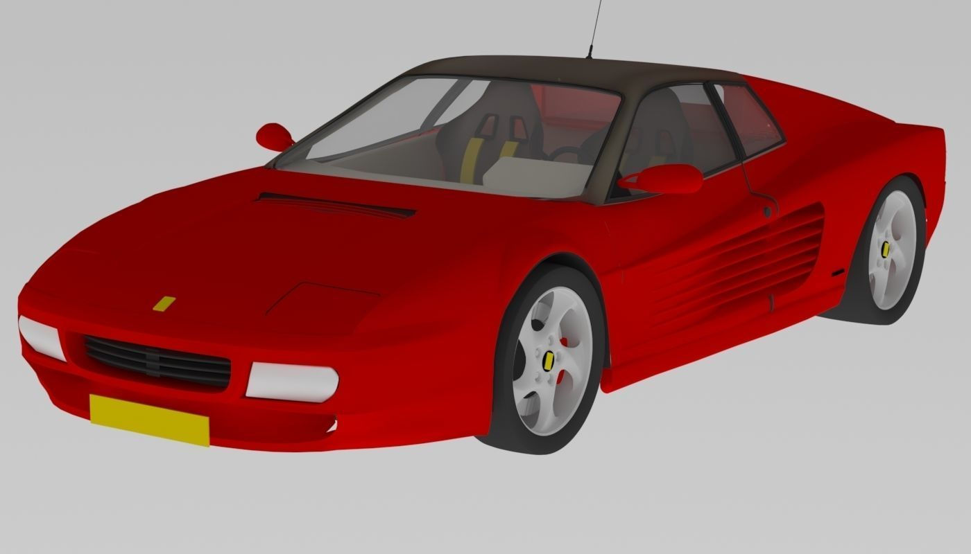 Wallpaper #7WeKEpMBSpphPi3-q_sL181 Ferrari Testarossa 512 Tr 3D Model Cgtrader