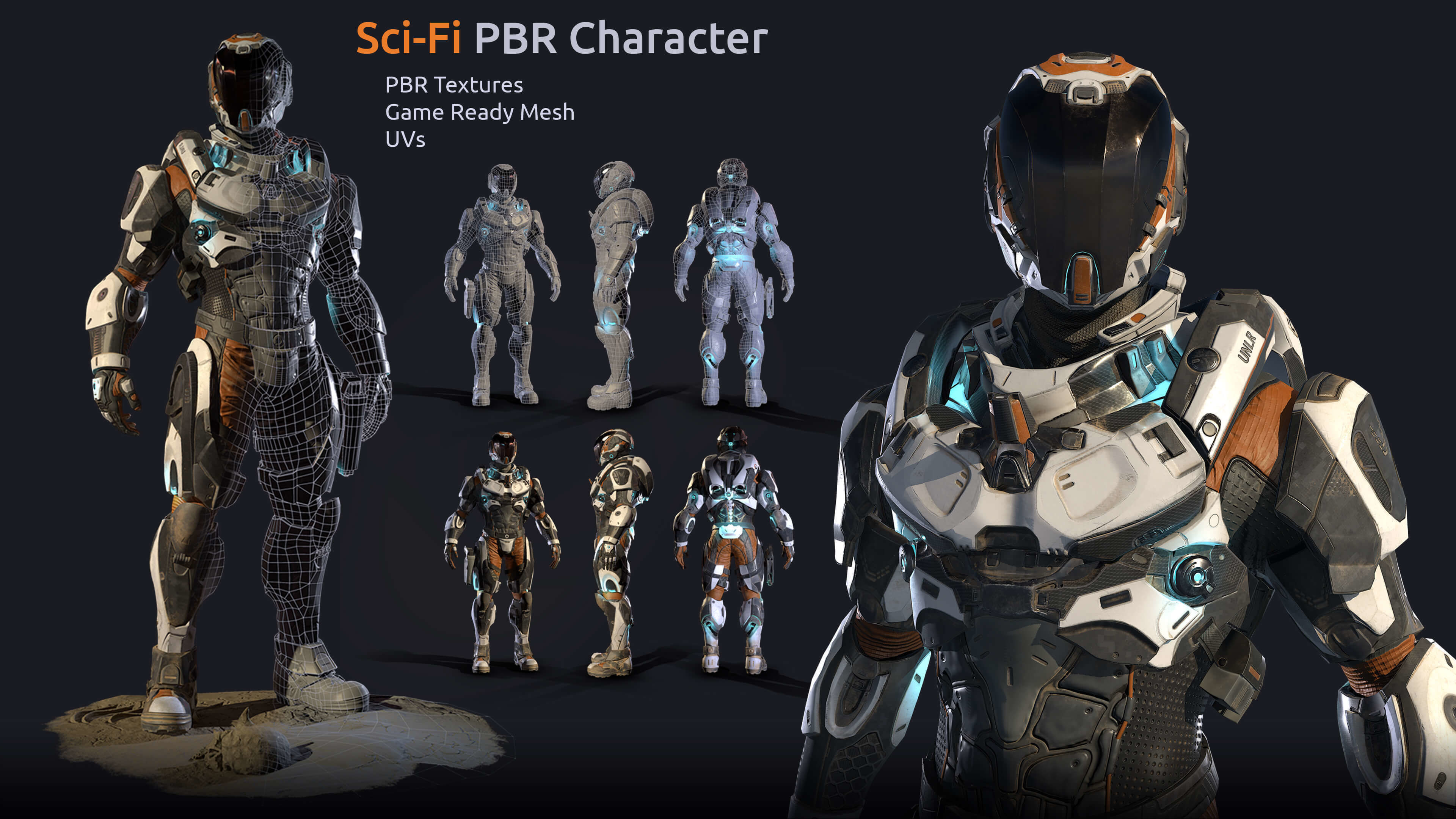 Wallpaper #S2ej65IBSpphPi3-z00p172 Lunar Suit Pbr Sci Fi Character 3D Asset Cgtrader