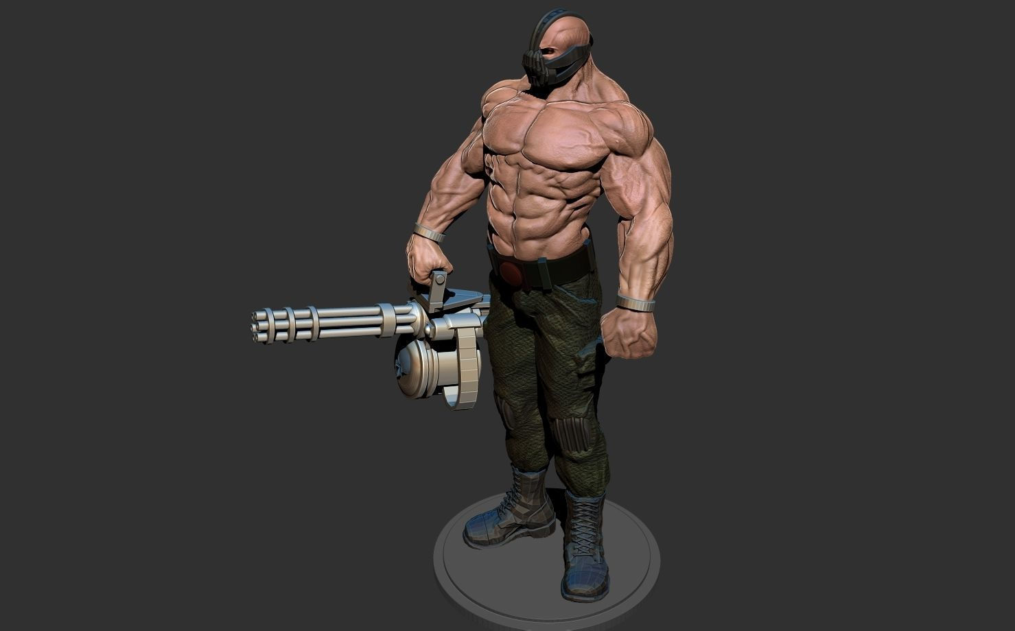 Wallpaper #8s6vJZMB71dOy6JZlRQ-187 3D Print Model Bane Batman Comics Minigun Bodibilding 1