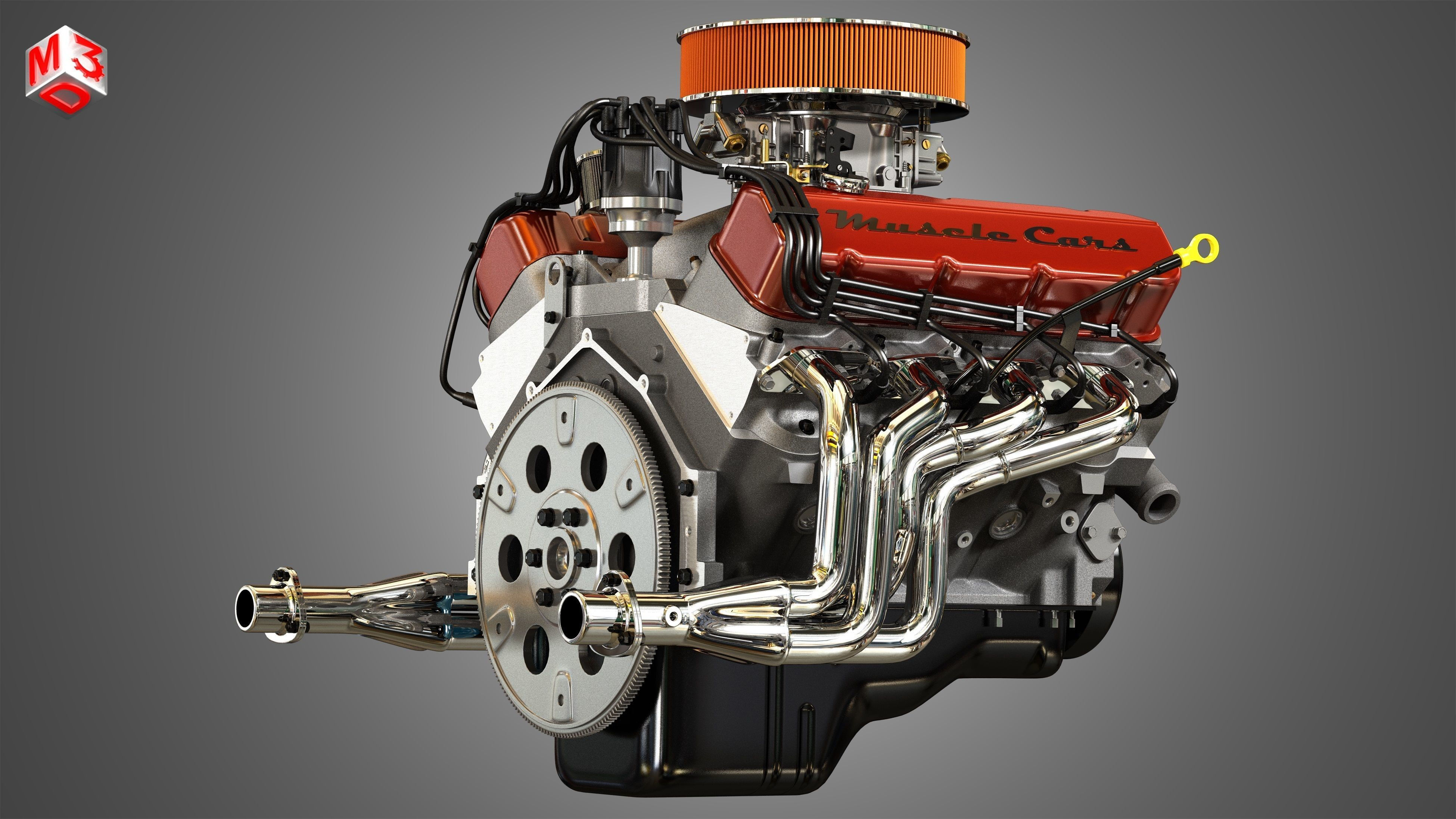 Wallpaper #whmOK48BtGB6xQ78LY3X47 572 Engine V8 Vintage Muscle Car Engine 3D Model Cgtrader