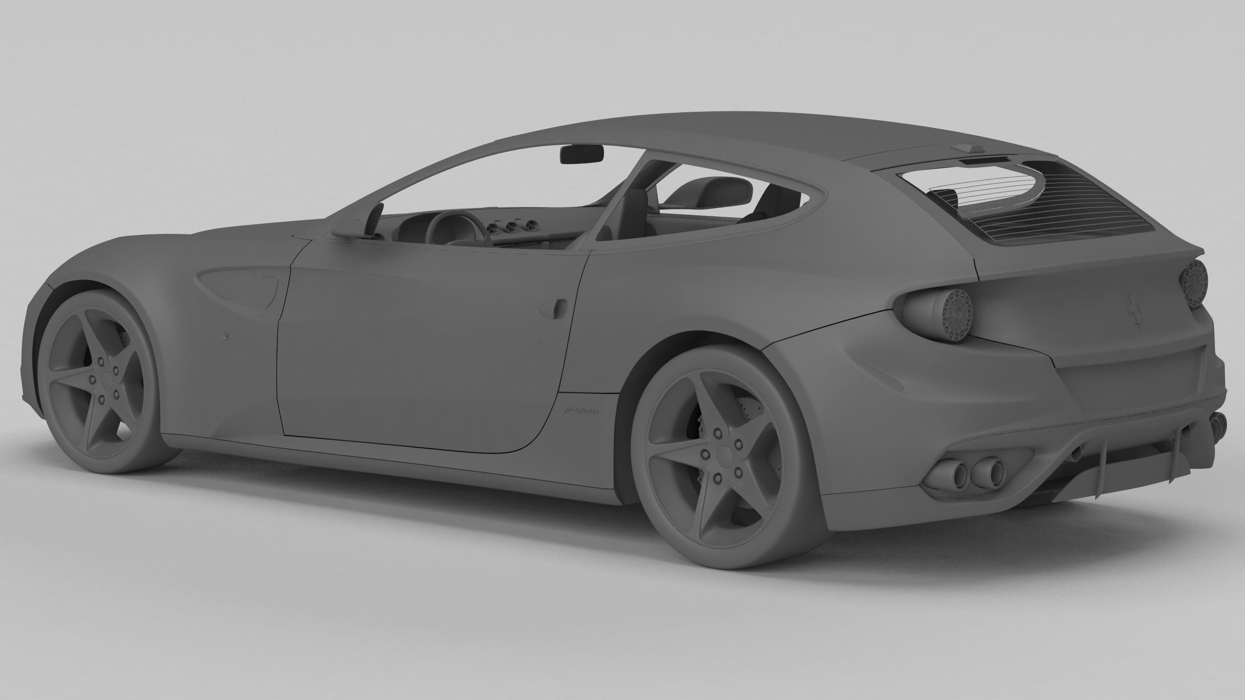 Wallpaper #M0COMZMBJhL2WPbaGcdz137 Ferrari Ff 3D Model Cgtrader