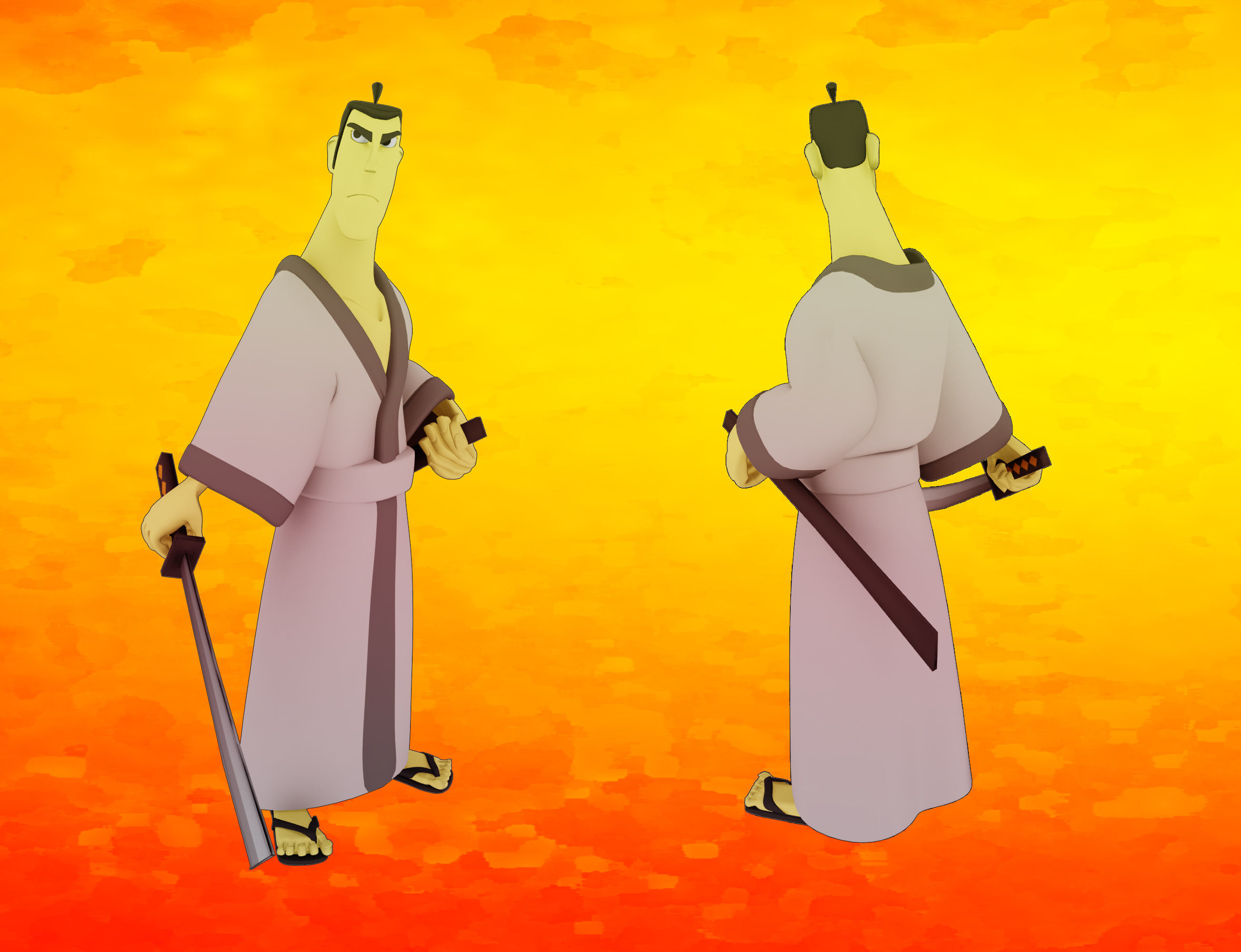 Wallpaper #LQPxZZMBpyOg8YnEktpT3 Samurai Jack 3D Model Only 3D Model Rigged Cgtrader