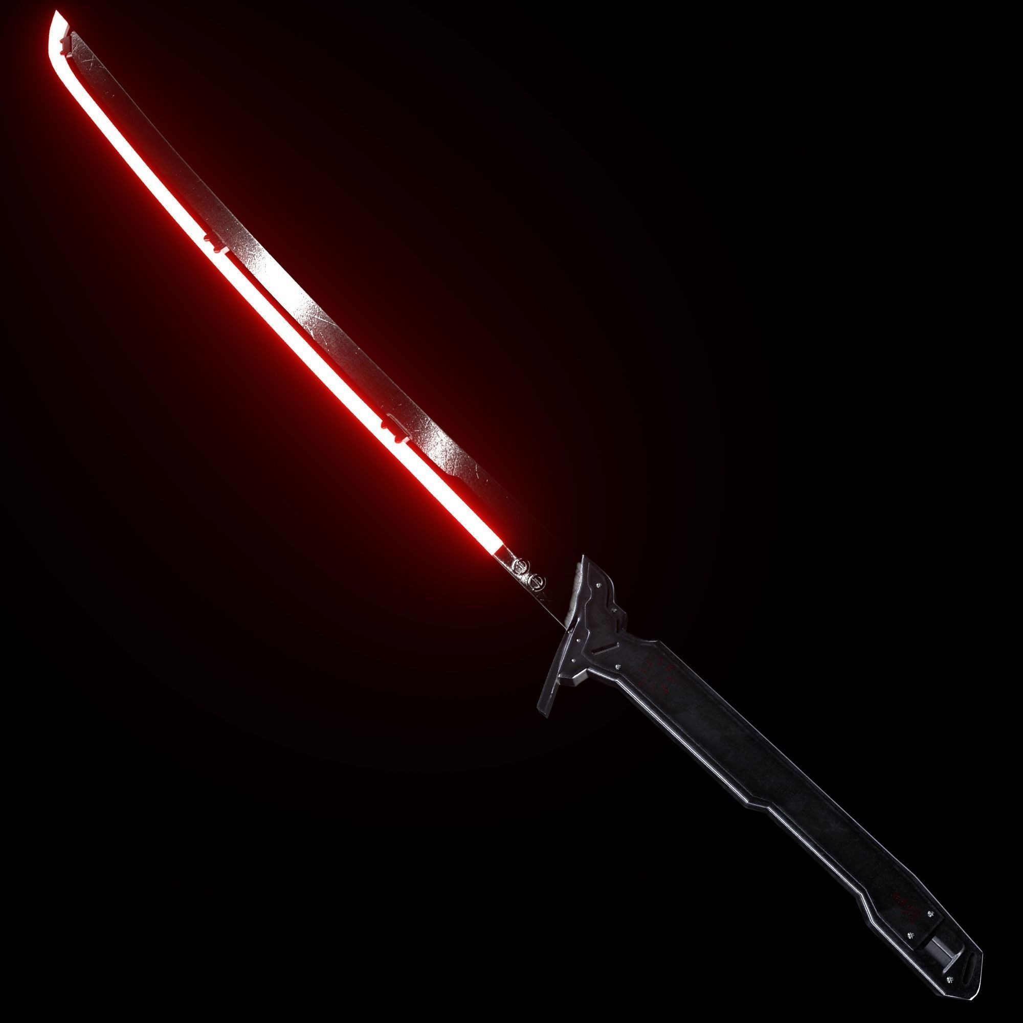 Wallpaper #pX1b844Bnwiau_P6GAwF21 Thermal Katana Cyberpunk 2077 3D Model Cgtrader
