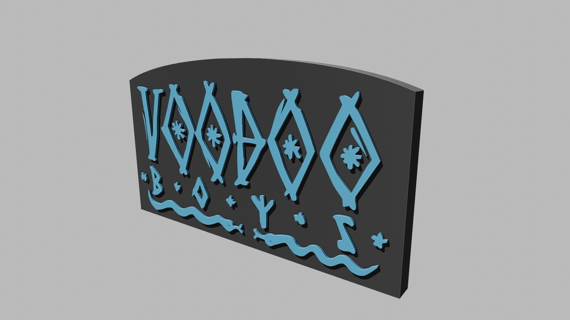 Wallpaper #_v8XapMB3lSXT3zUauV2261 Voodoo Boys Gang Logo Cyberpunk 2077 Fan Art 2 in 1 3D Model 3D