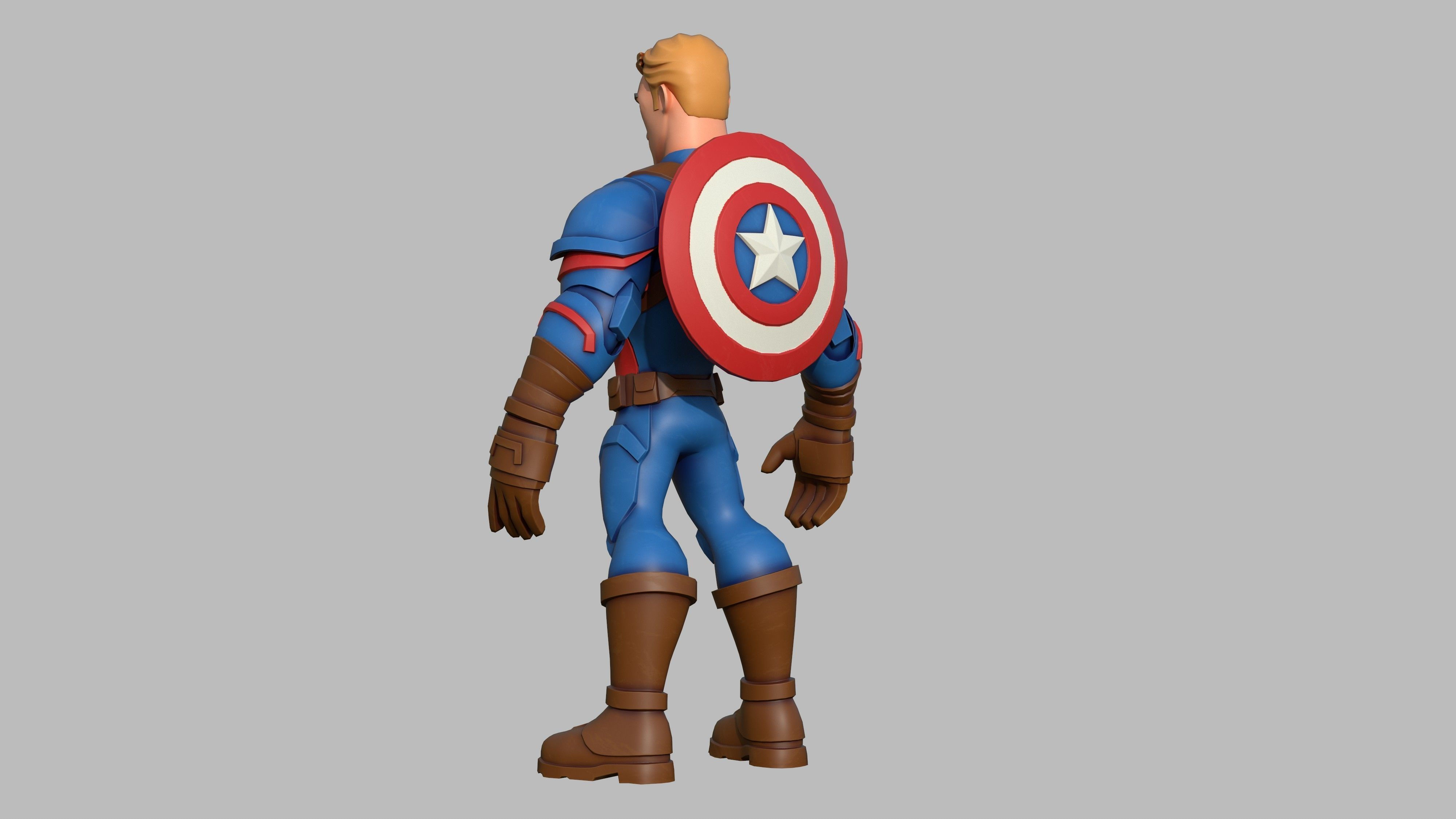 Wallpaper #pTEJNpMB5zzyi_yYbVhC182 Character Cartoon Captain America Infinity Fan Art 3D Model Cgtrader