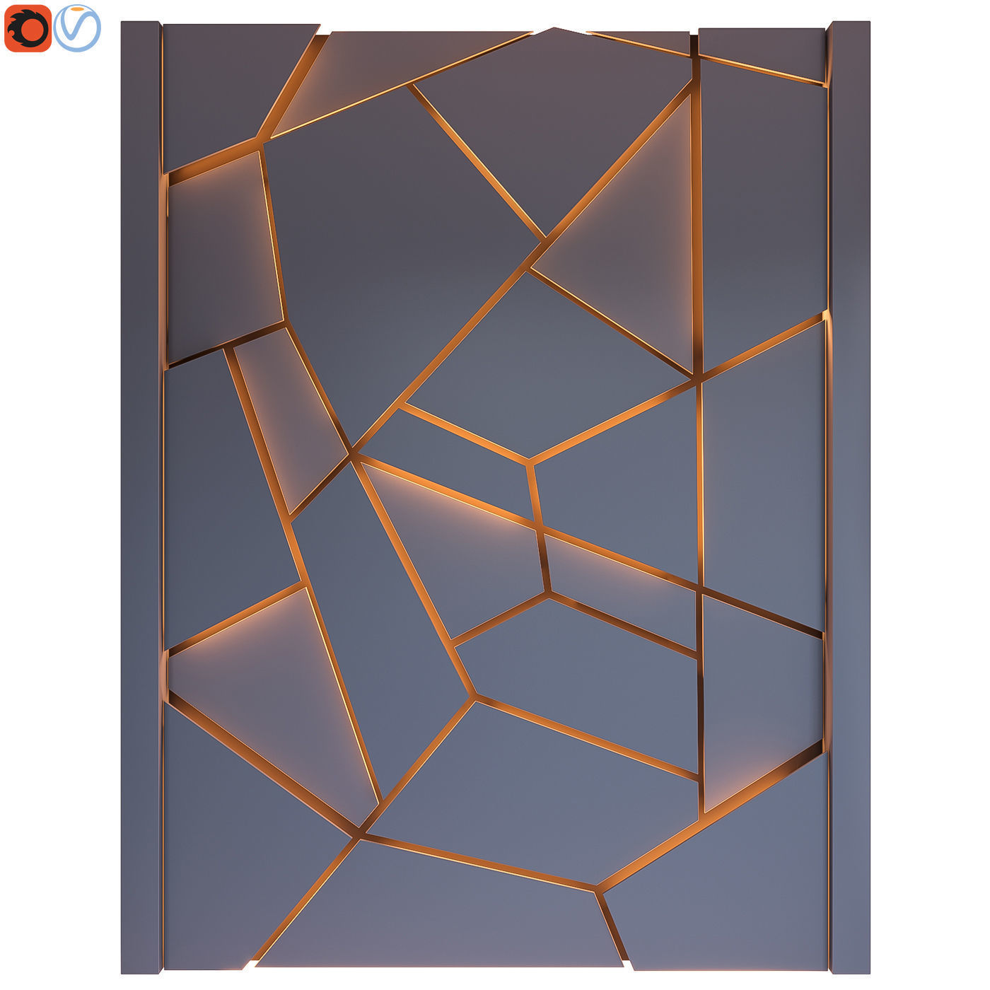 Wallpaper #1Hc4KJMB-pgBXx603akM247 Decorative Wall Panel with Light 14 3D Model Cgtrader