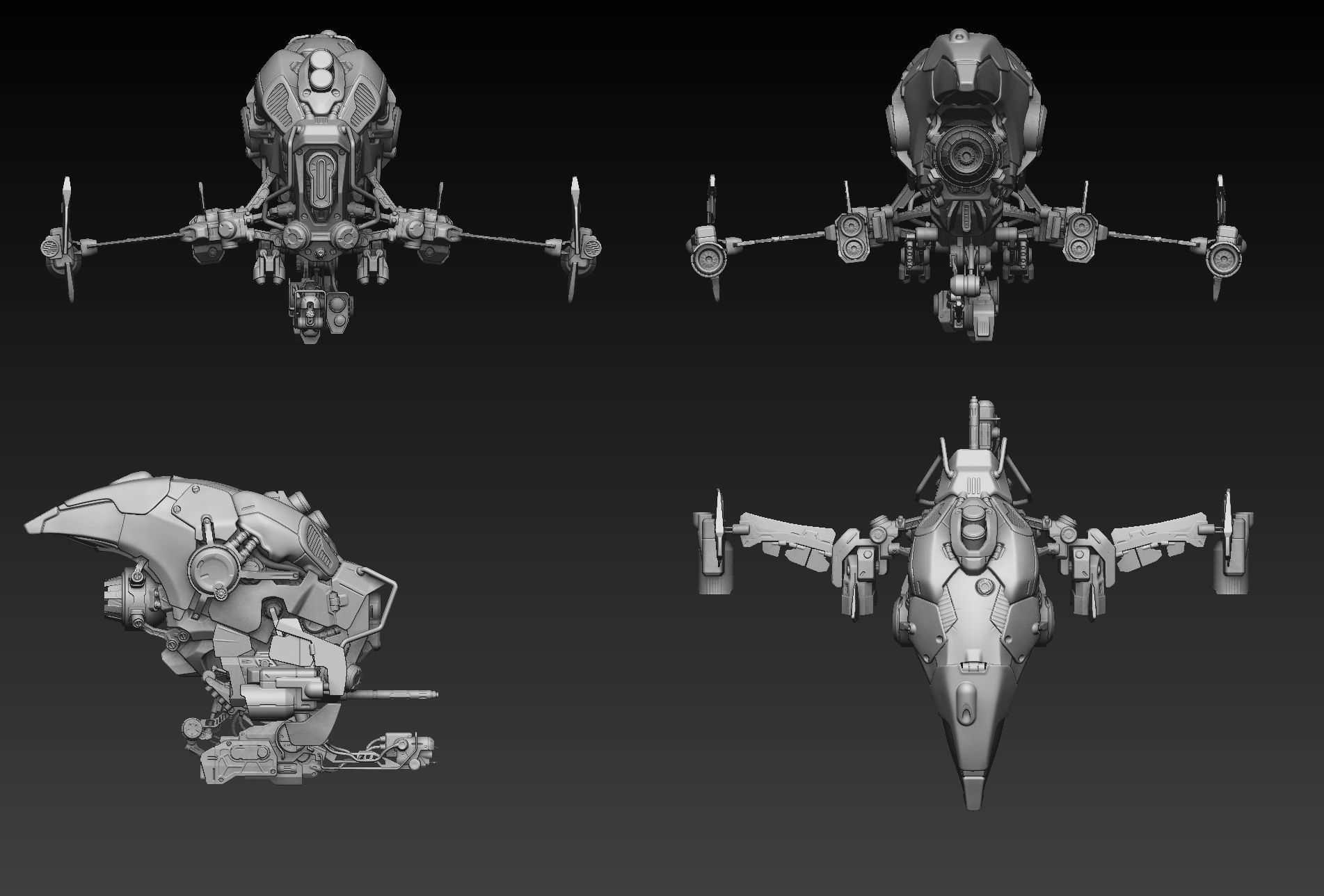 Wallpaper #eb723 Concept Sci Fi Drone Obj