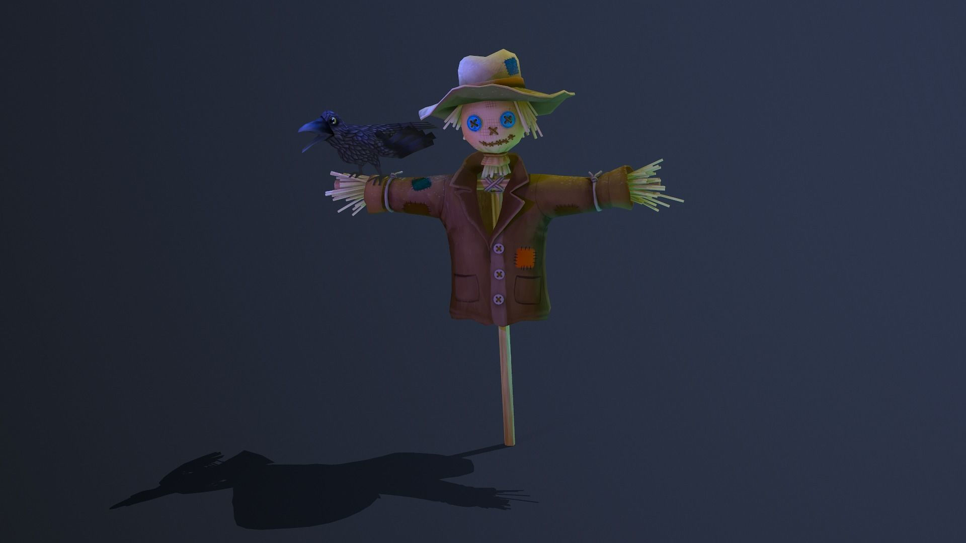 Wallpaper #1neqJpMB-pgBXx6036I450 3D Model Animated Scarecrow Cgtrader