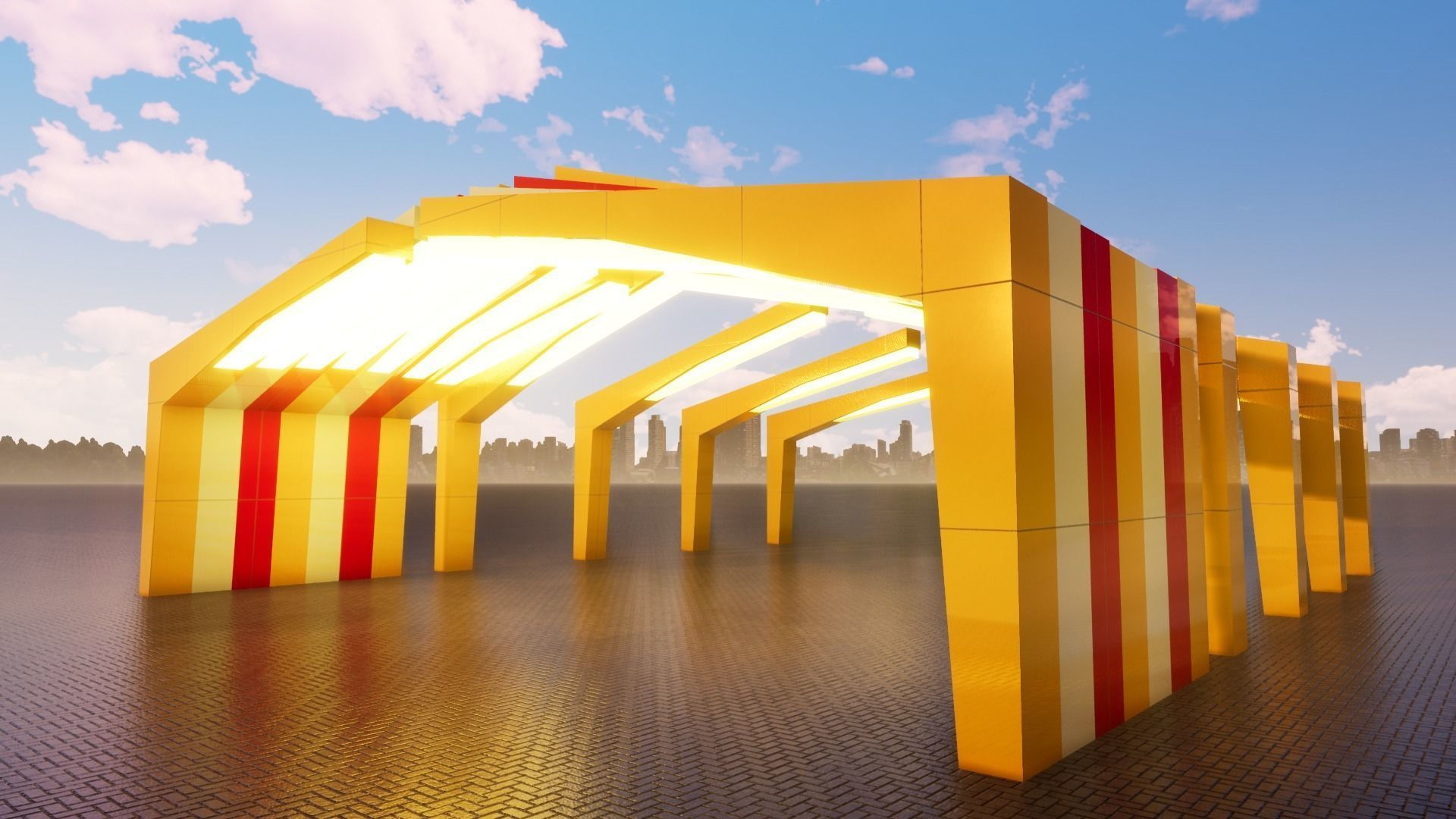Wallpaper #NWegBpMBSpphPi3-J8JF285 Sci Fi Gate 3D Model Rigged Cgtrader