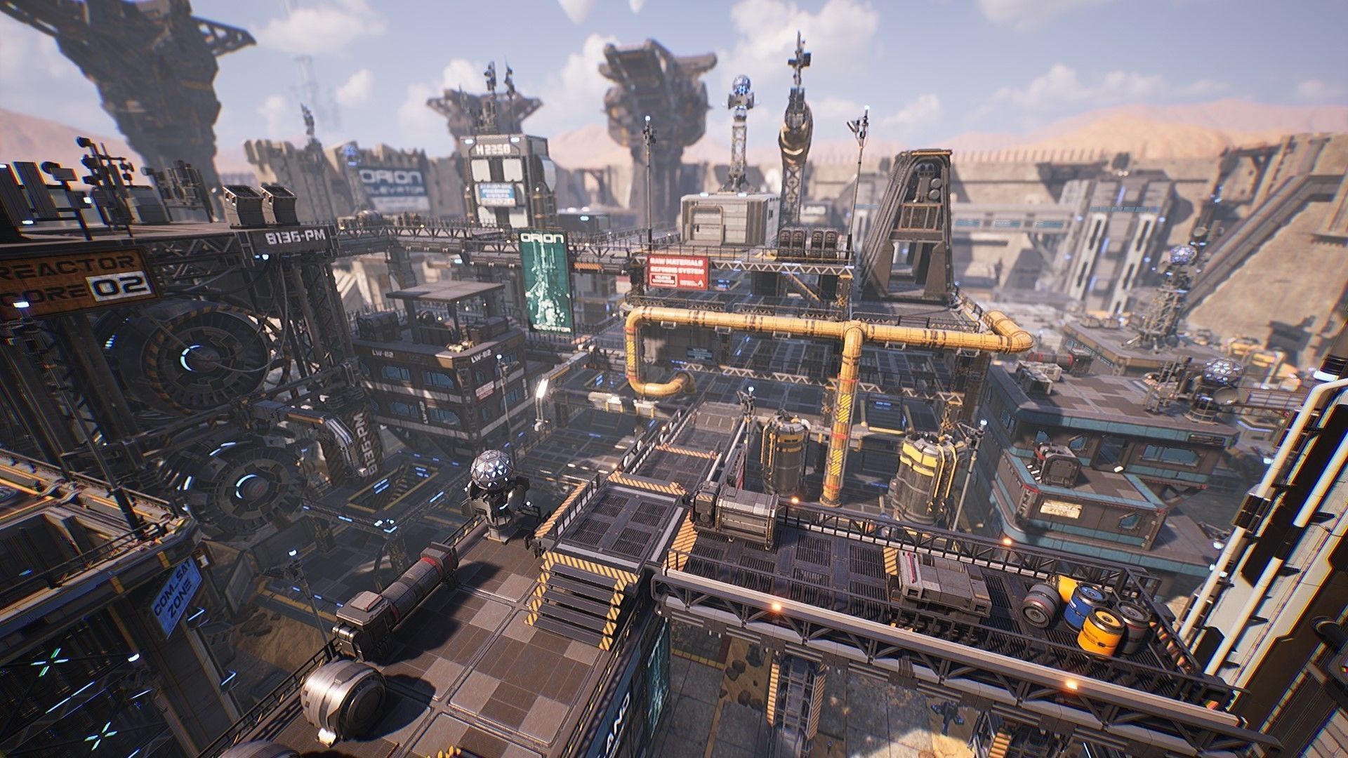 Wallpaper #gBl8Ho8BtGB6xQ78w3ks53 Sci Fi Industrial Base Unreal Project 3D Model