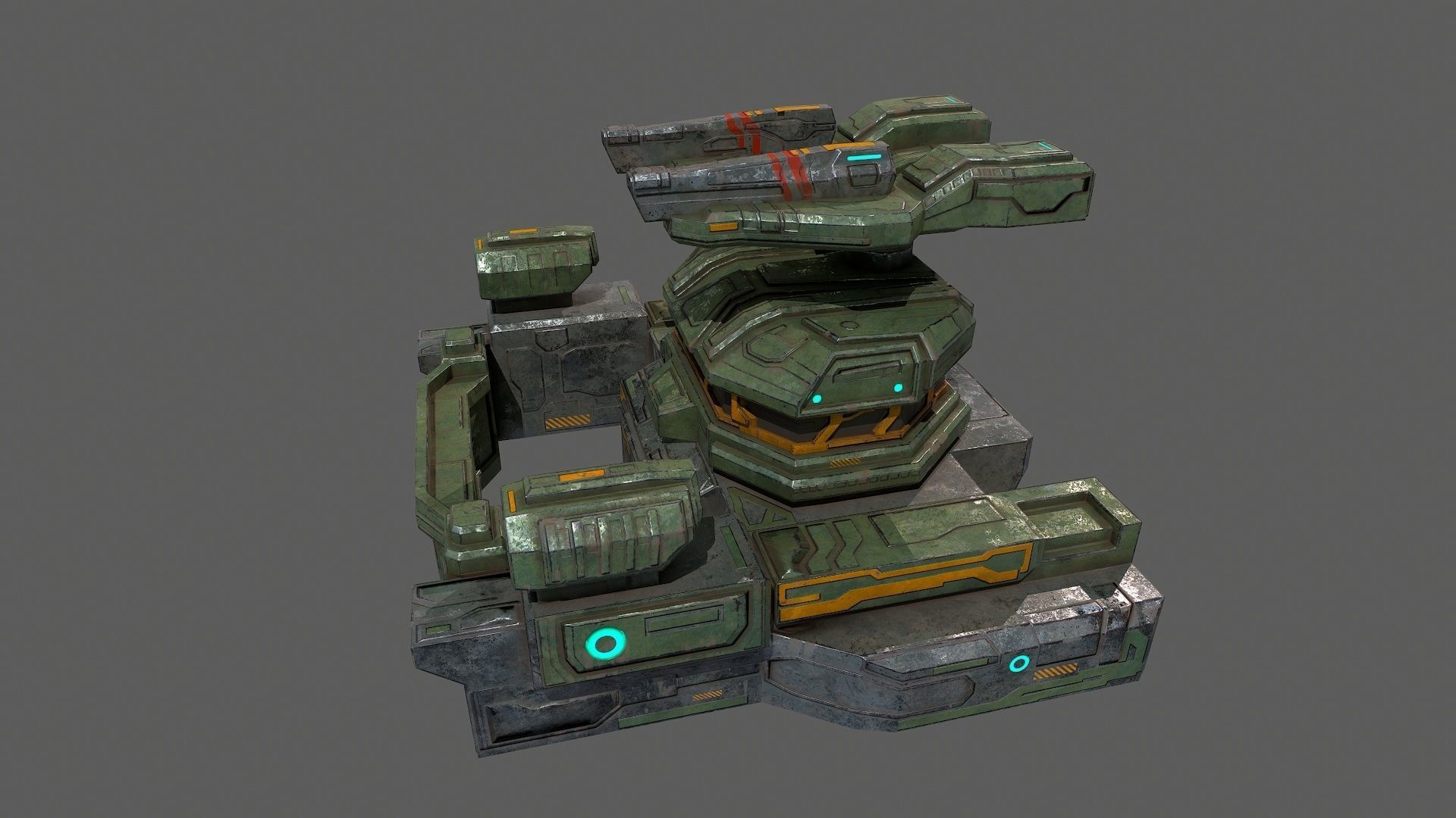 Wallpaper #F2gVHZMBSpphPi3-LCUb343 3D Model Low Poly Sci Fi Defence Bunker Building Environment Asset Vr